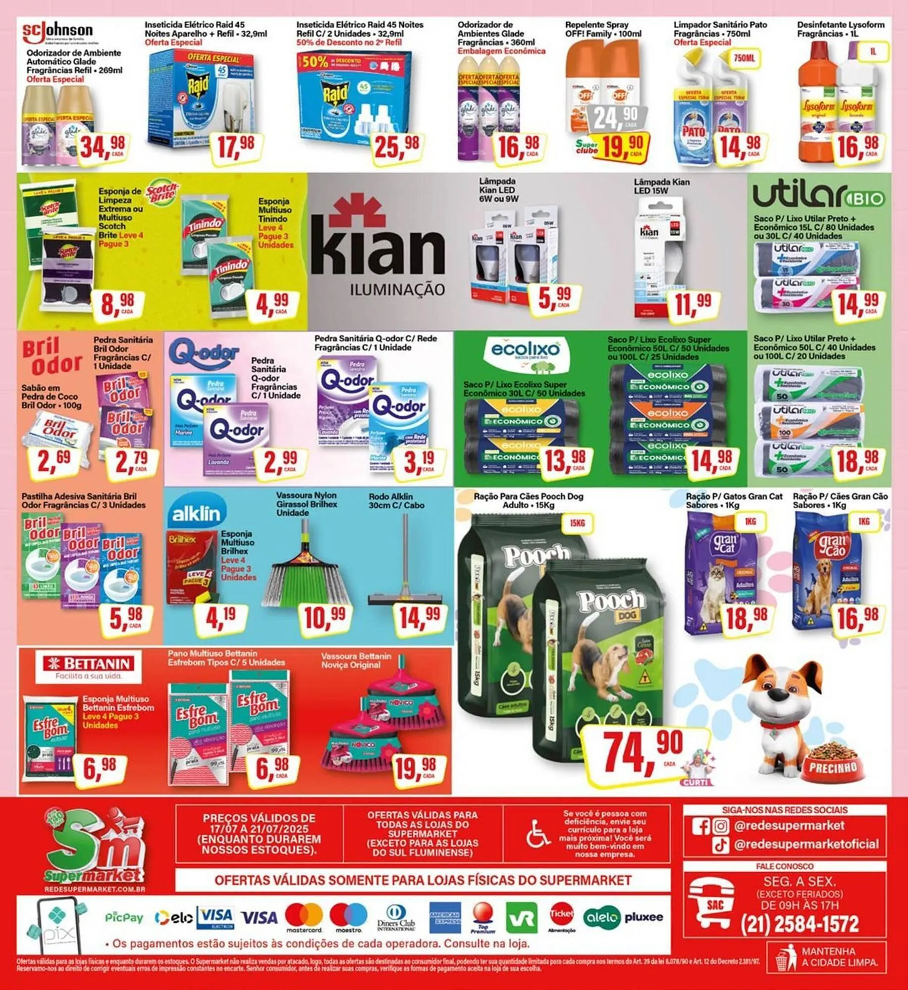 Encarte de Catálogo Rede Supermarket 17 de julho até 21 de julho 2025 - Pagina 18
