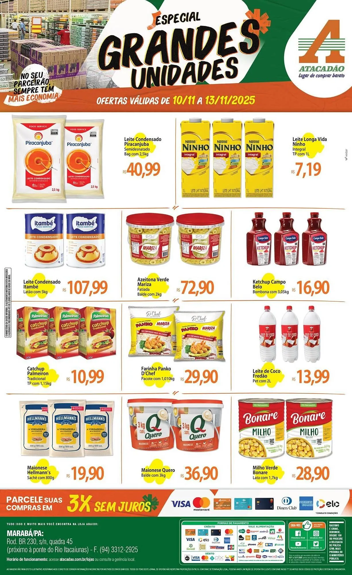 Encarte de Folheto Atacadão 10 de novembro até 13 de novembro 2025 - Pagina 1