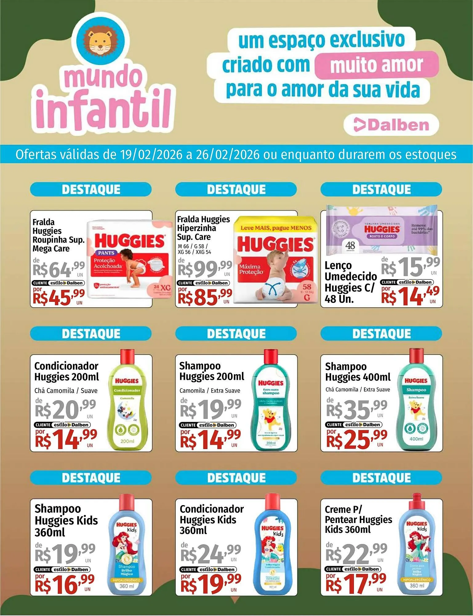Encarte de Catálogo Supermercado Dalben 19 de fevereiro até 26 de fevereiro 2026 - Pagina 1