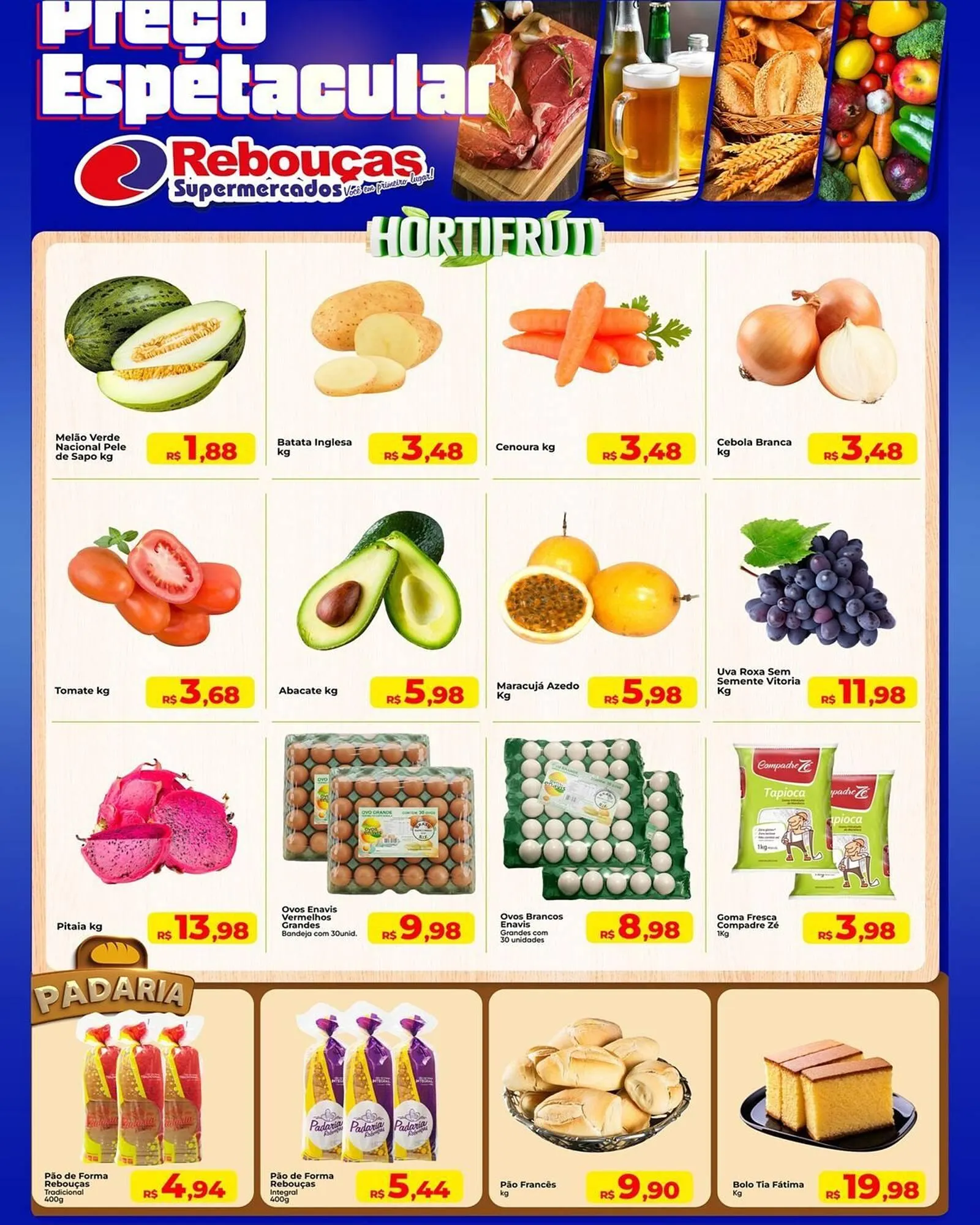 Encarte de Catálogo Rebouças Supermercados 15 de janeiro até 18 de janeiro 2026 - Pagina 1