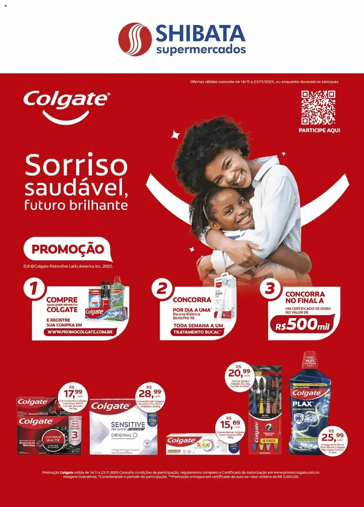 Encarte de Folheto Shibata Supermercados 14 de novembro até 23 de novembro 2025 - Pagina 1