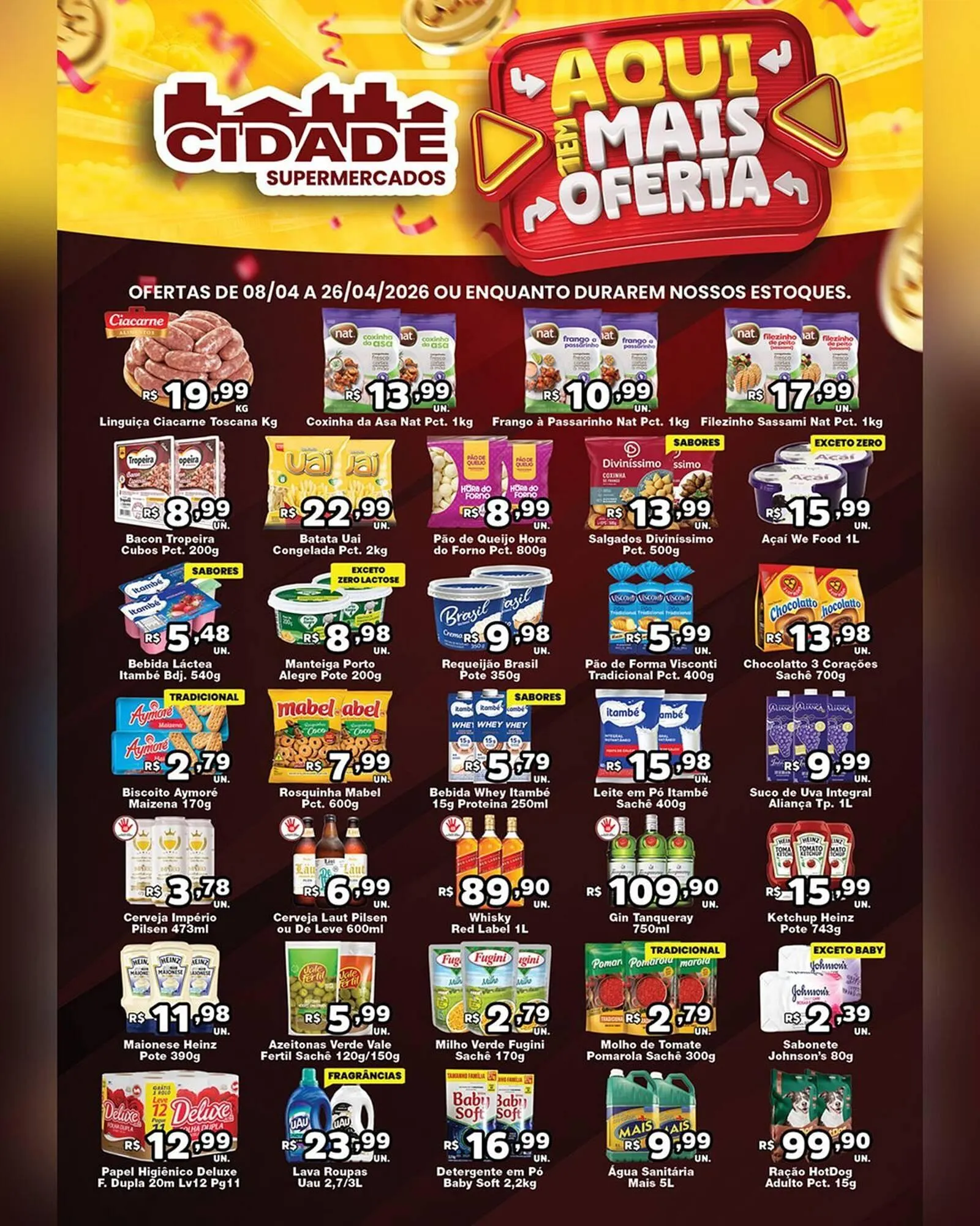 Encarte de Catálogo Cidade Supermercados 9 de abril até 26 de abril 2026 - Pagina 2