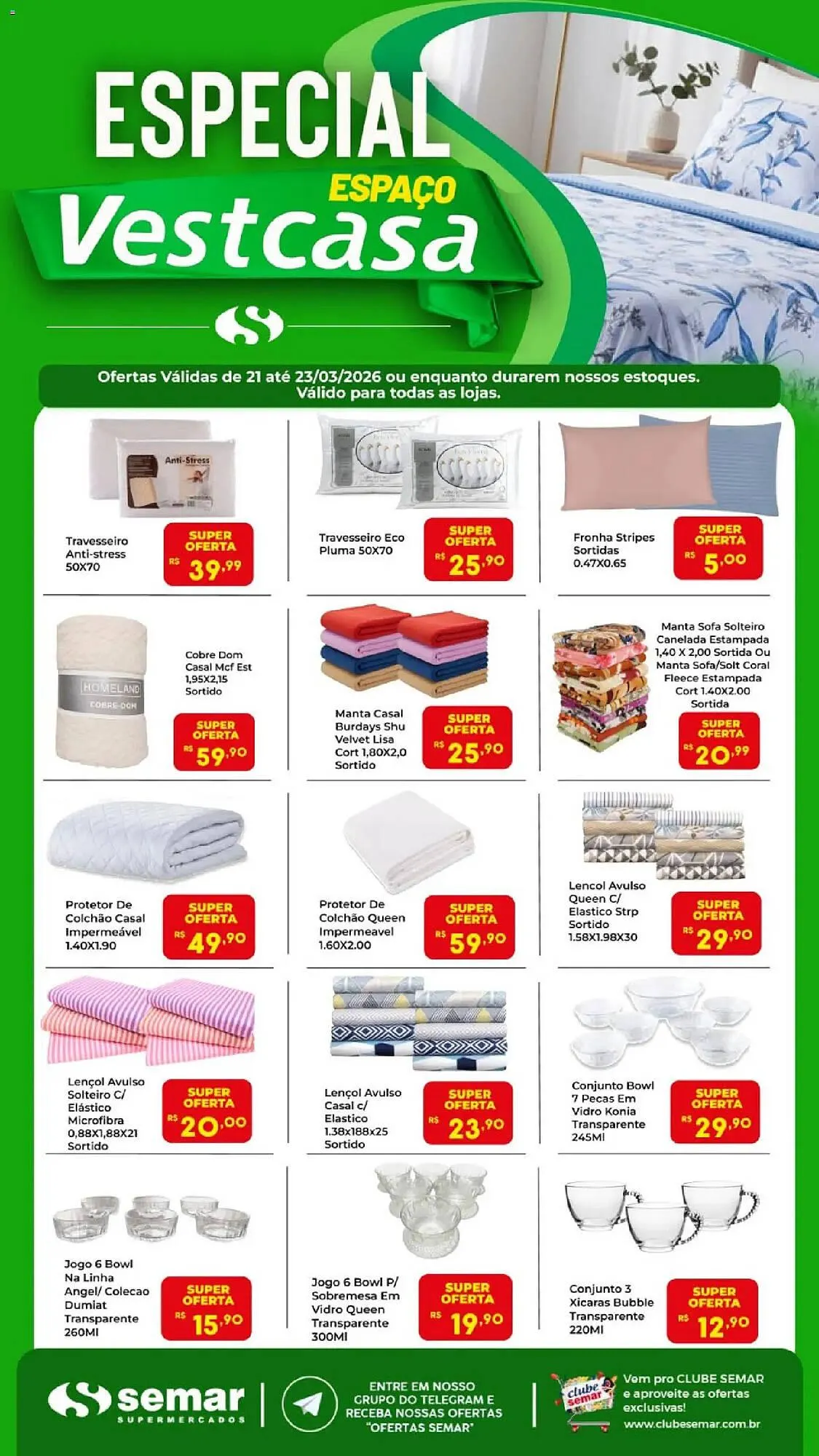 Encarte de Catálogo Vest Casa 21 de março até 24 de março 2026 - Pagina 1