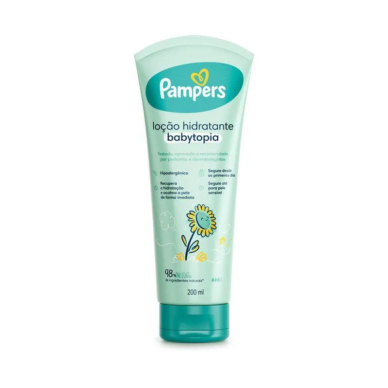 Loção Hidratante Pampers Babytopia Girassol 200ml