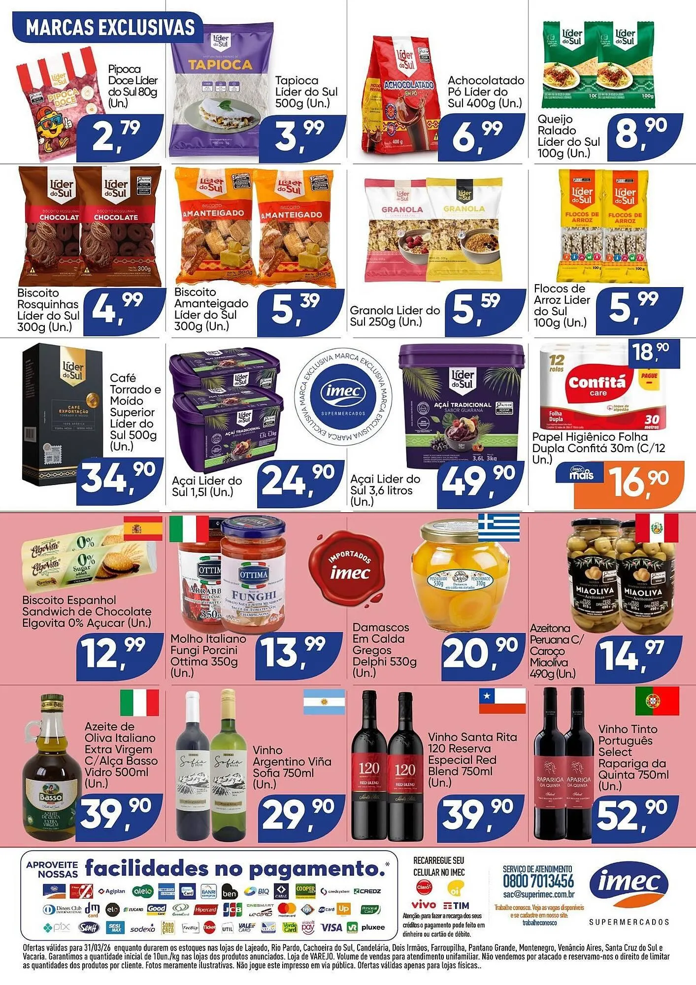 Encarte de Catálogo Imec Supermercados 30 de março até 31 de março 2026 - Pagina 2