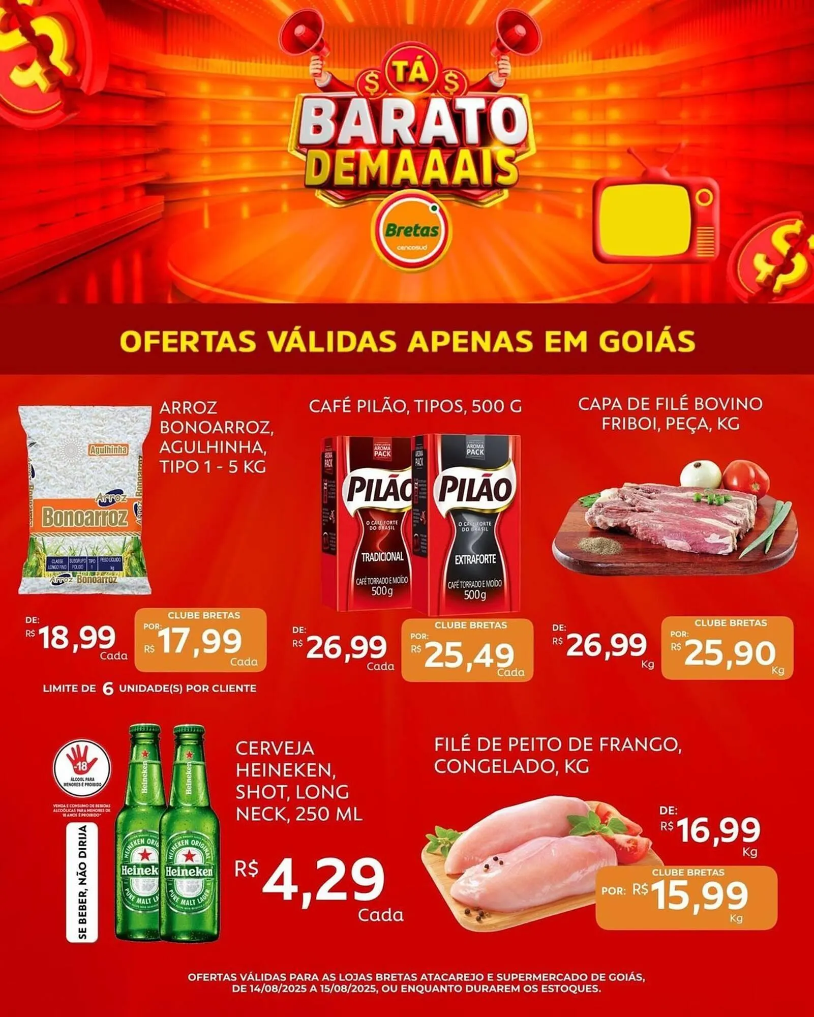 Encarte de Catálogo Supermercados Bretas 14 de agosto até 21 de agosto 2025 - Pagina 7