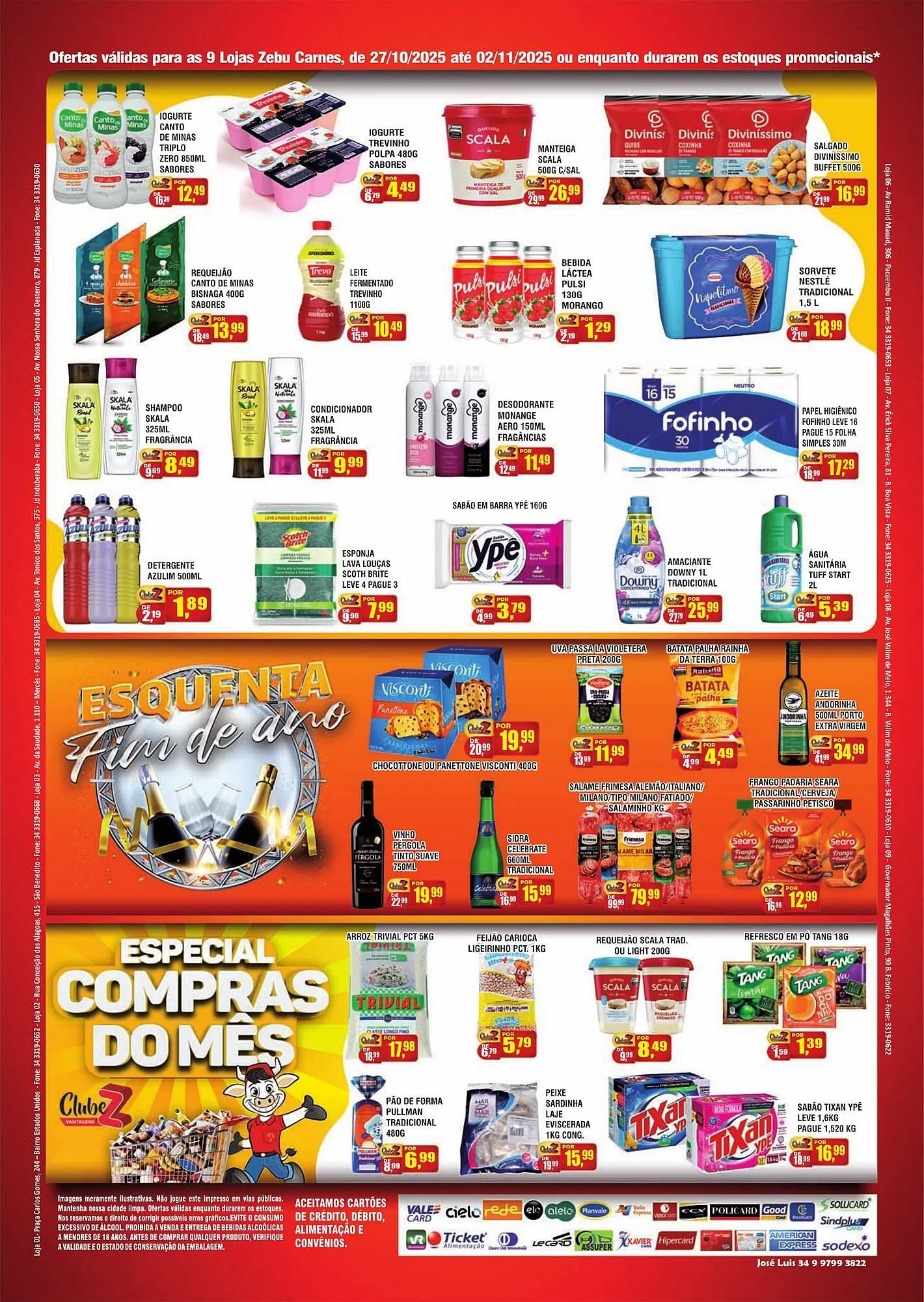 Encarte de Catálogo Zebu Carnes Supermercados 27 de outubro até 2 de novembro 2025 - Pagina 2