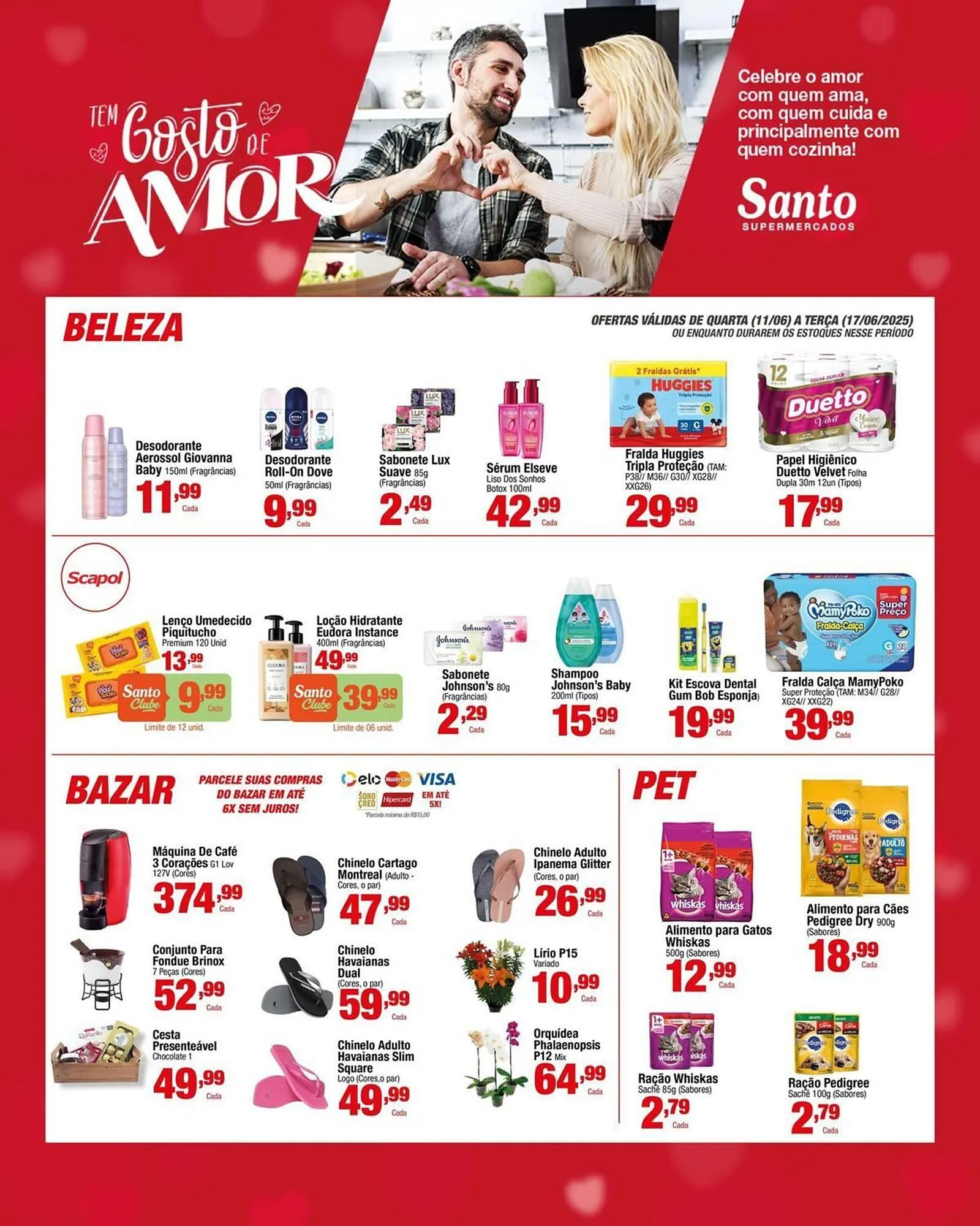 Encarte de Catálogo Santo Supermercados 11 de junho até 17 de junho 2025 - Pagina 3