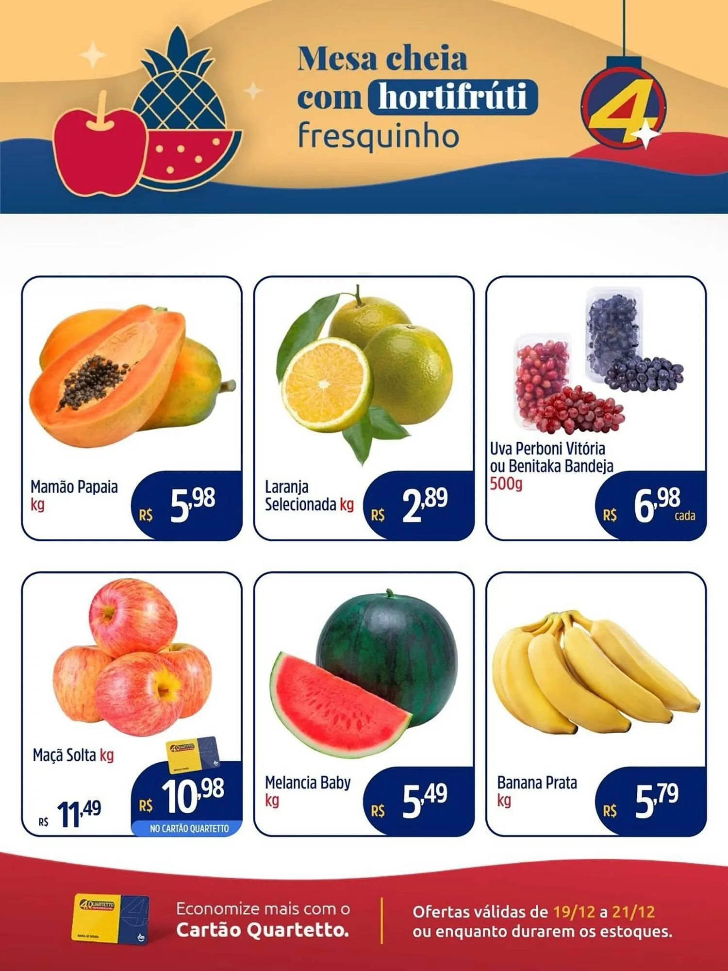 Encarte de Catálogo Quartetto Supermercados 19 de dezembro até 21 de dezembro 2025 - Pagina 5