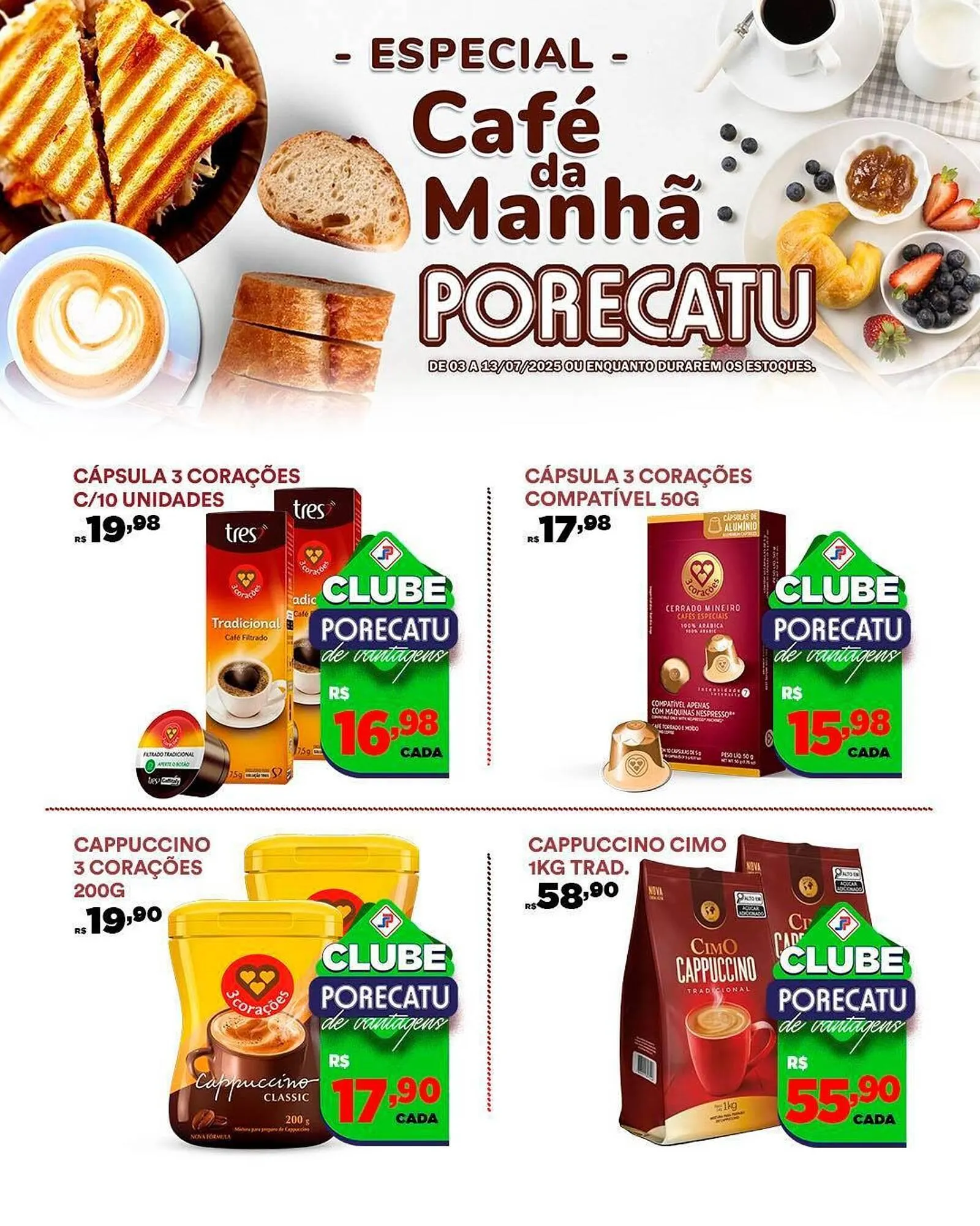 Encarte de Catálogo Supermercado Porecatu 5 de julho até 13 de julho 2025 - Pagina 1