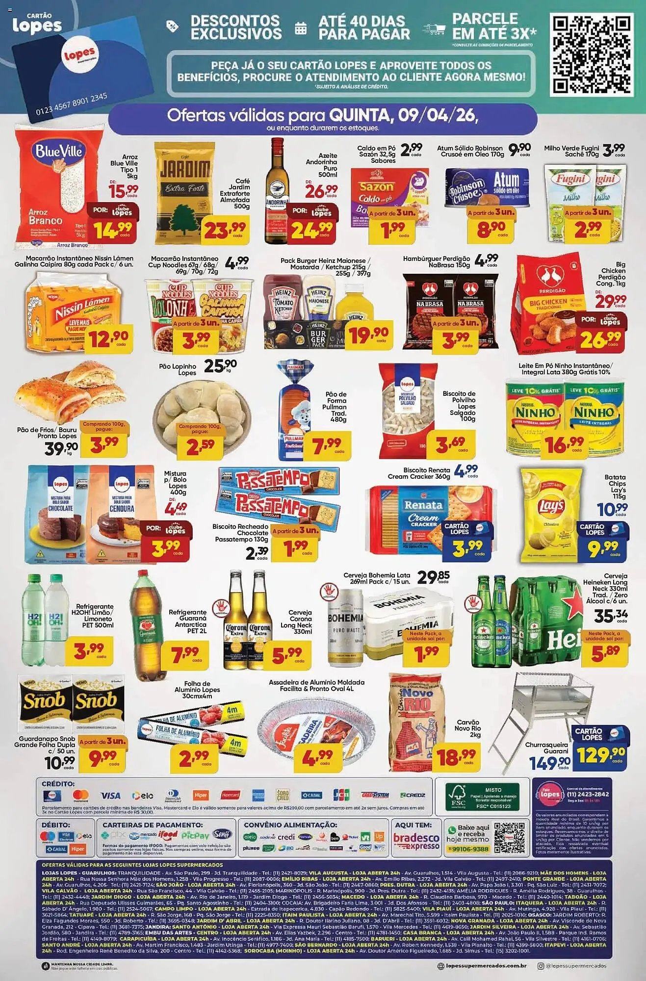 Encarte de Folheto Lopes Supermercados 9 de abril até 9 de abril 2026 - Pagina 2