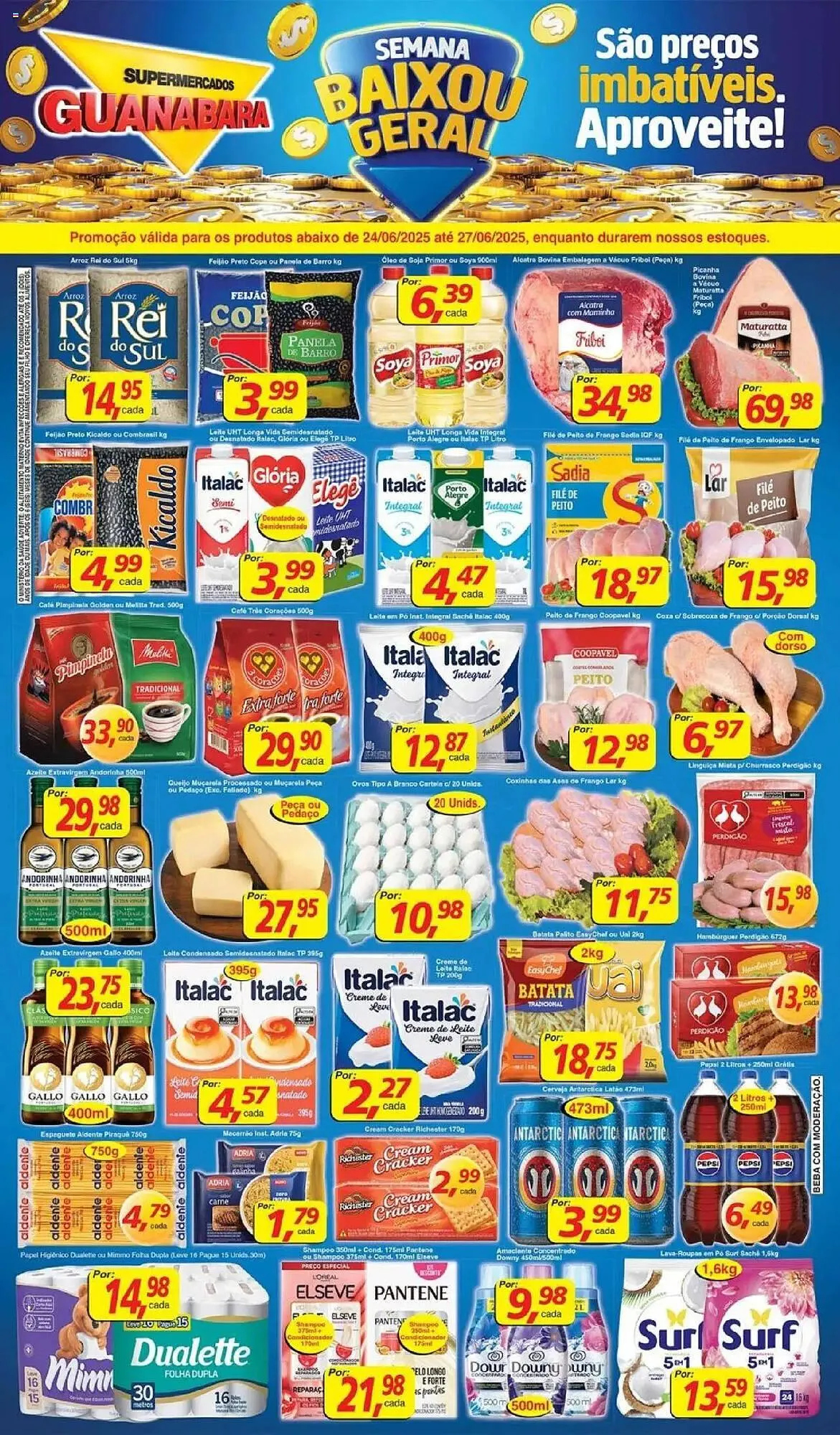 Encarte de Catálogo Supermercados Guanabara 24 de junho até 27 de junho 2025 - Pagina 1