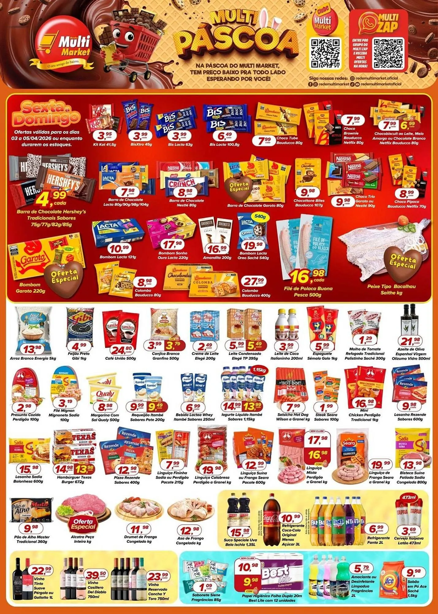 Encarte de Encarte Rede Multi Market 3 de abril até 5 de abril 2026 - Pagina 1