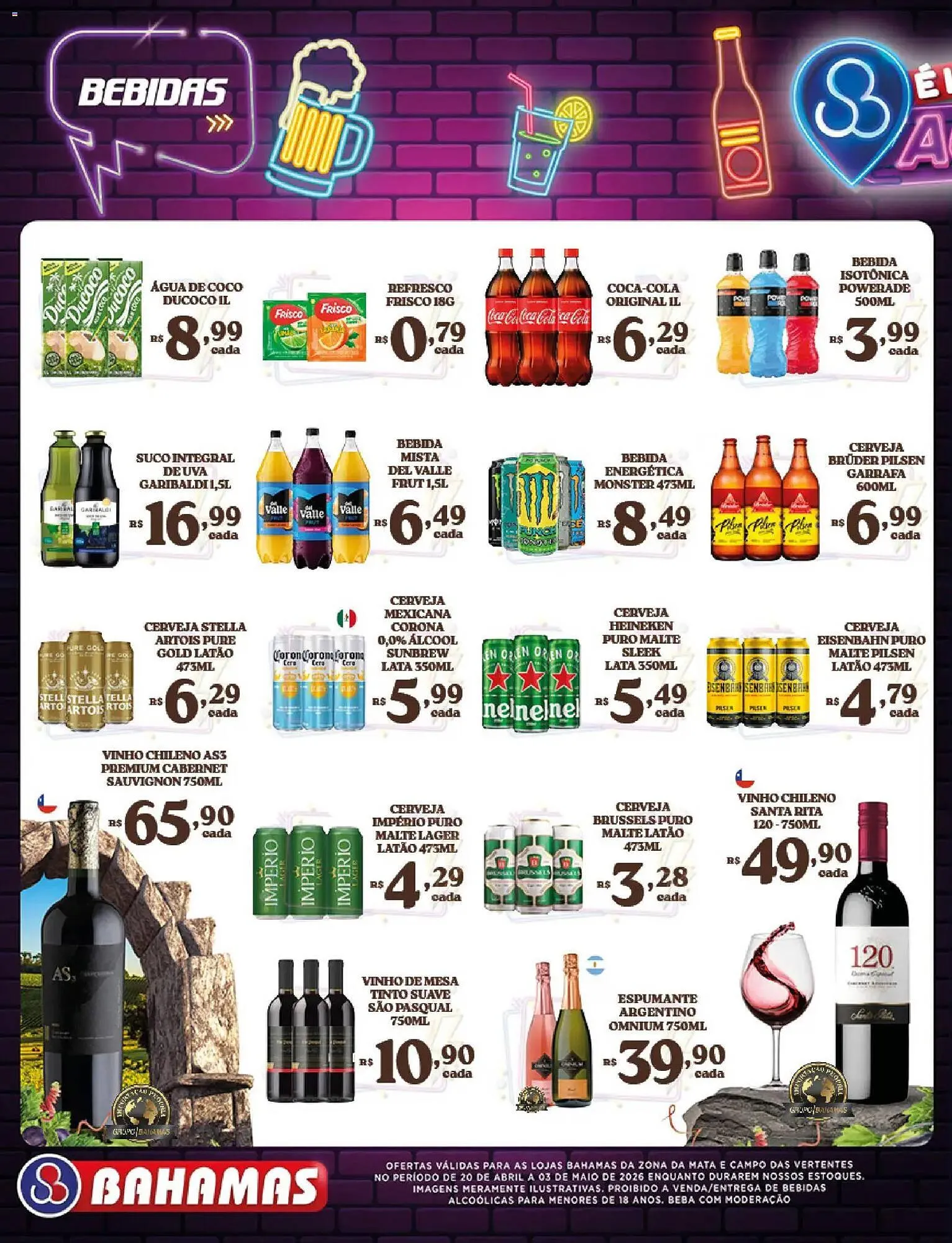Encarte de Catálogo Bahamas Supermercados 20 de abril até 3 de maio 2026 - Pagina 10
