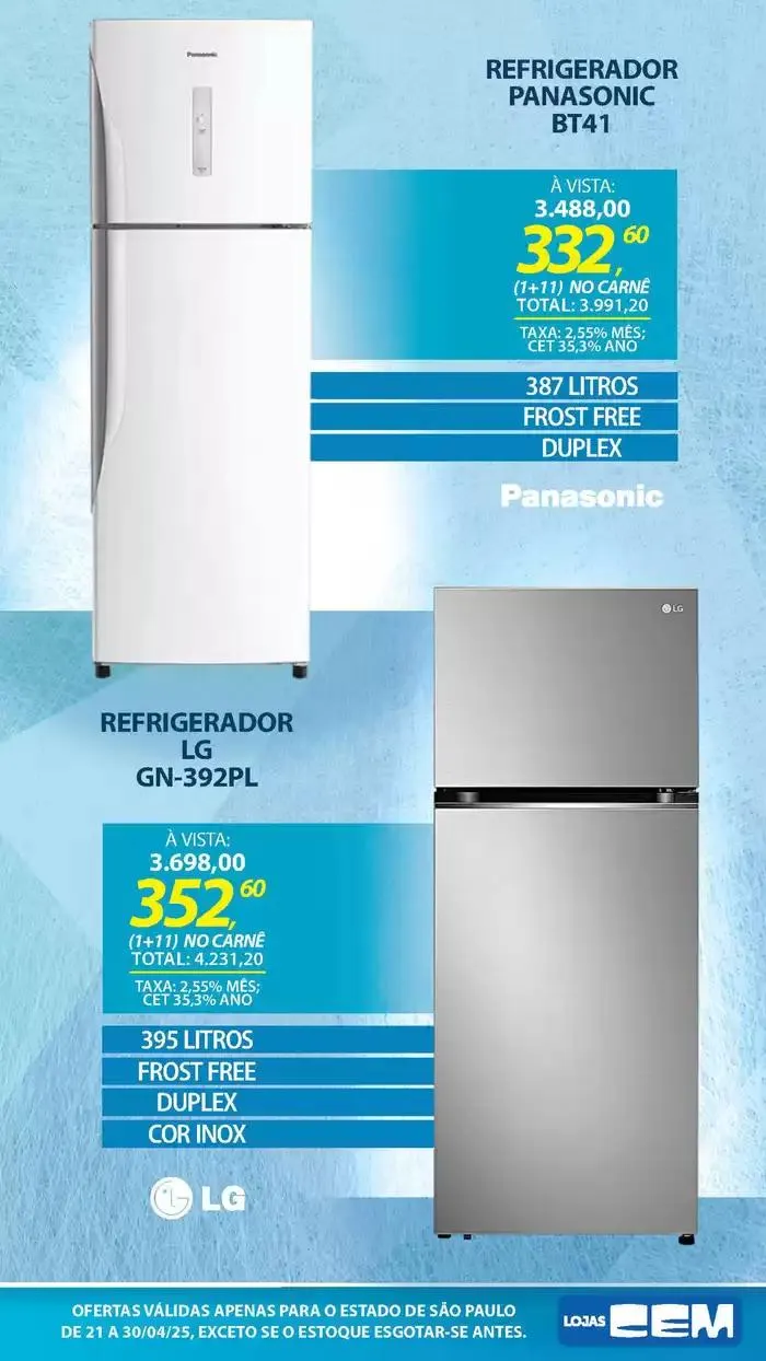 Encarte de Encarte Lojas Cem 18 de abril até 30 de abril 2025 - Pagina 33