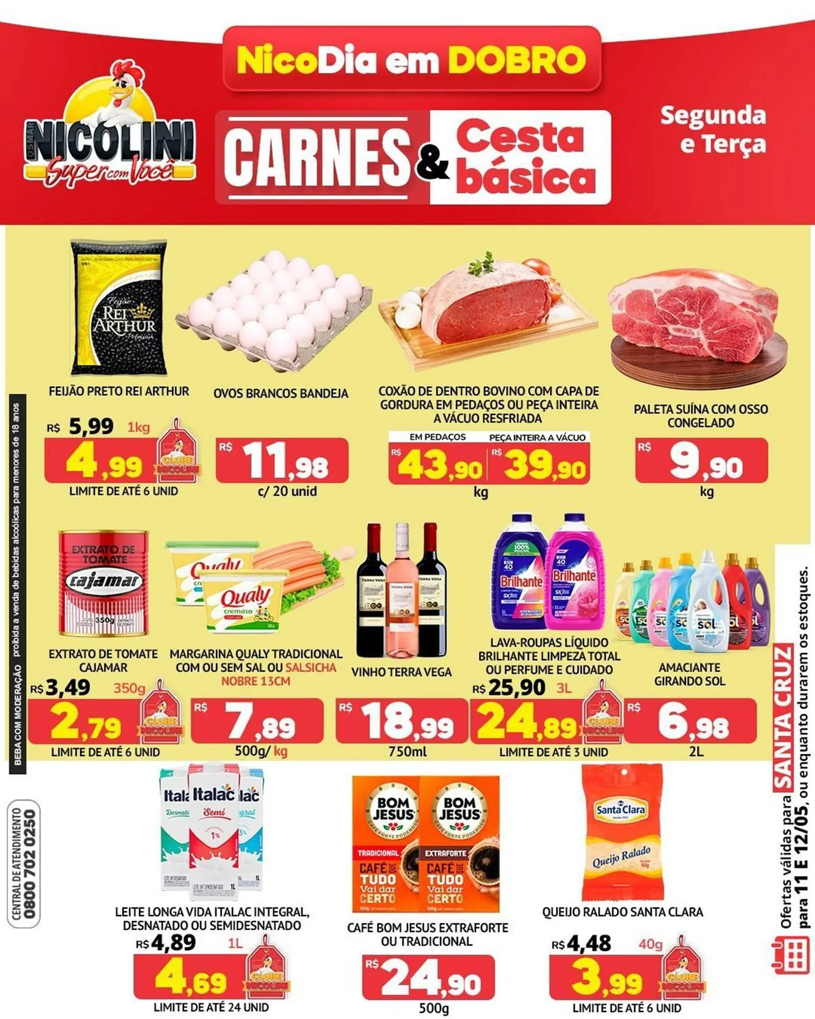 Encarte de Catálogo Super Nicolini 11 de maio até 12 de maio 2026 - Pagina 1