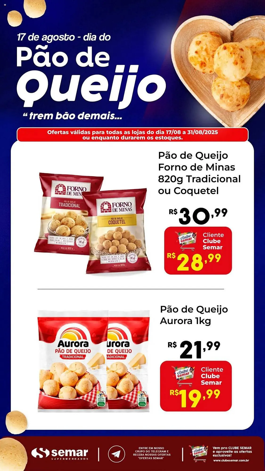 Encarte de Catálogo Semar Supermercado 18 de agosto até 31 de agosto 2025 - Pagina 1