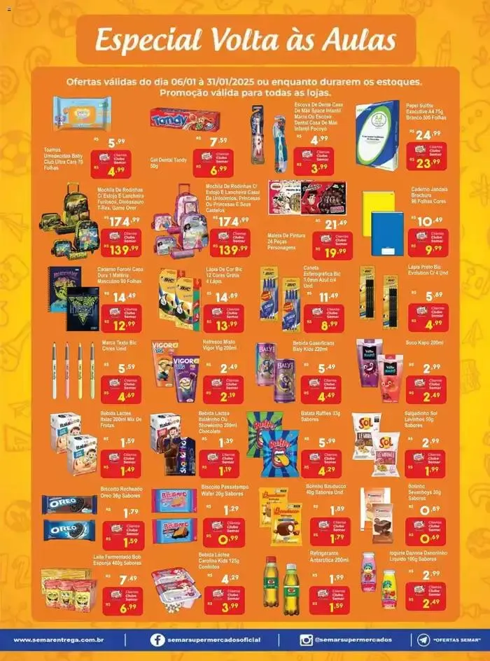 Encarte de Encarte Semar Supermercado 7 de janeiro até 31 de janeiro 2025 - Pagina 11