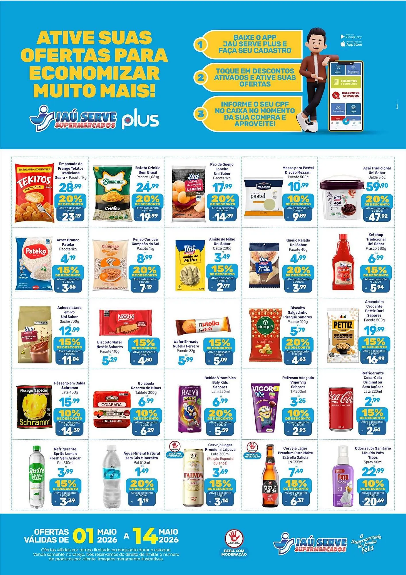 Encarte de Catálogo Supermercados Jau Serve 1 de maio até 14 de maio 2026 - Pagina 1