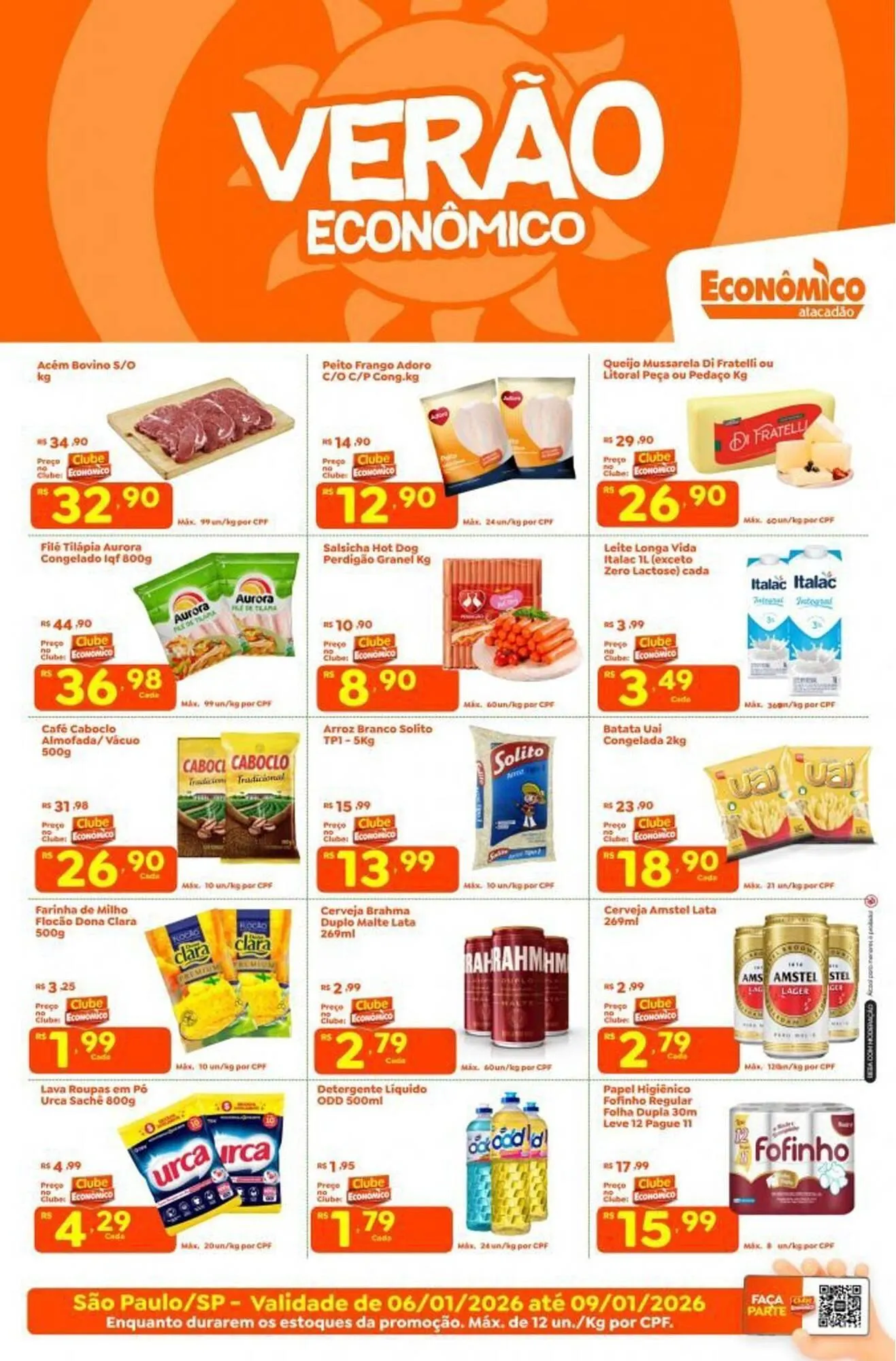 Encarte de Catálogo Econômico Atacadão 6 de janeiro até 9 de janeiro 2026 - Pagina 1