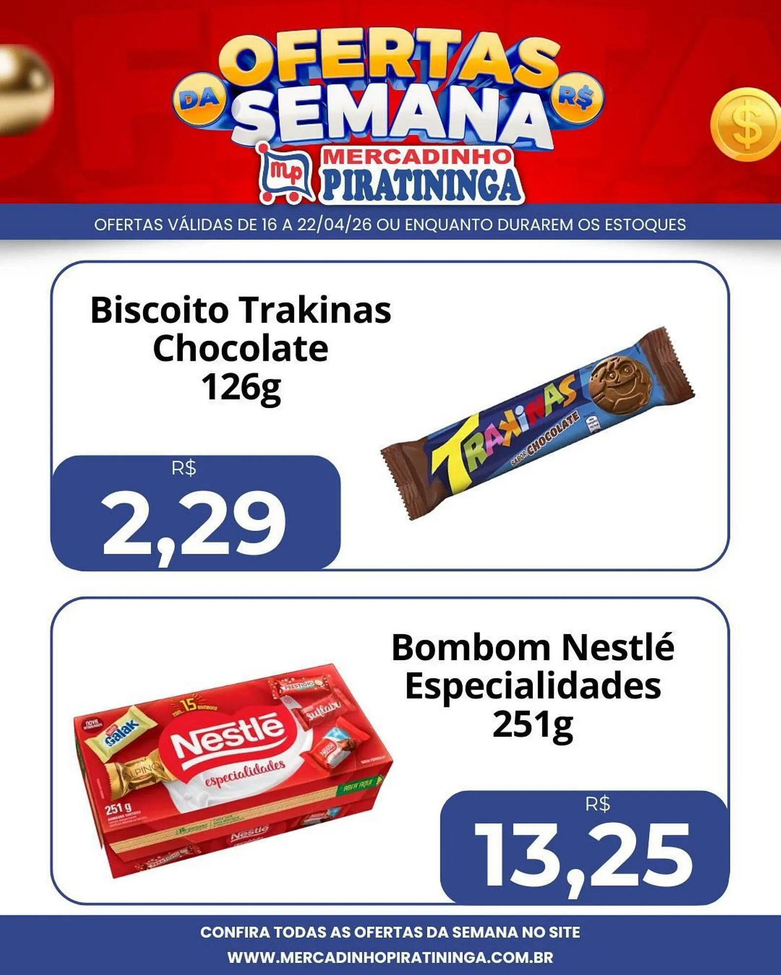 Encarte de Catálogo Mercadinho Piratininga 16 de abril até 22 de abril 2026 - Pagina 3