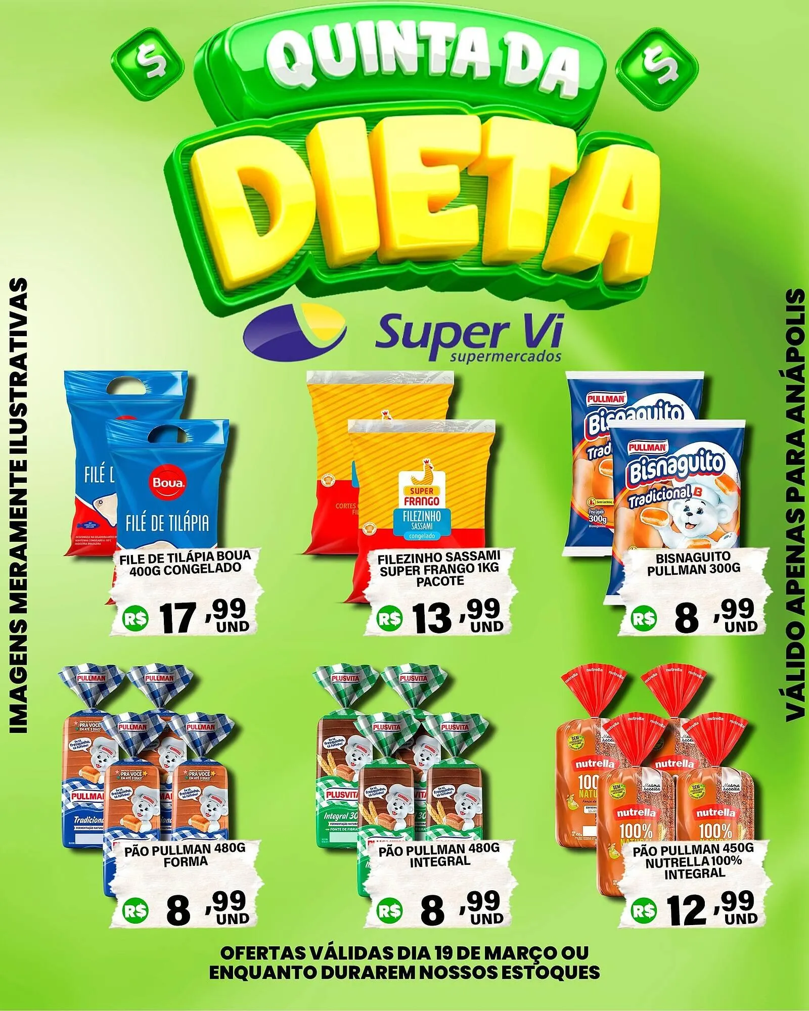 Encarte de Catálogo Super Vi Supermercados 19 de março até 19 de março 2026 - Pagina 1