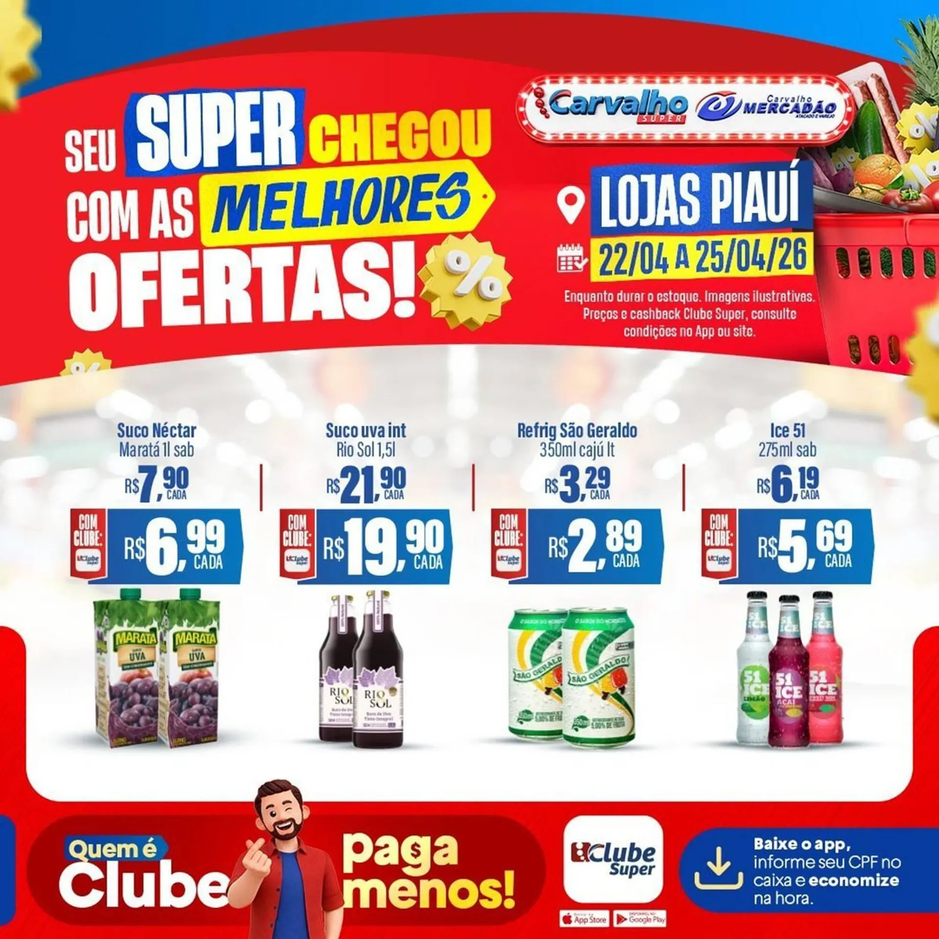 Encarte de Catálogo Carvalho Supermercado 22 de abril até 25 de abril 2026 - Pagina 5