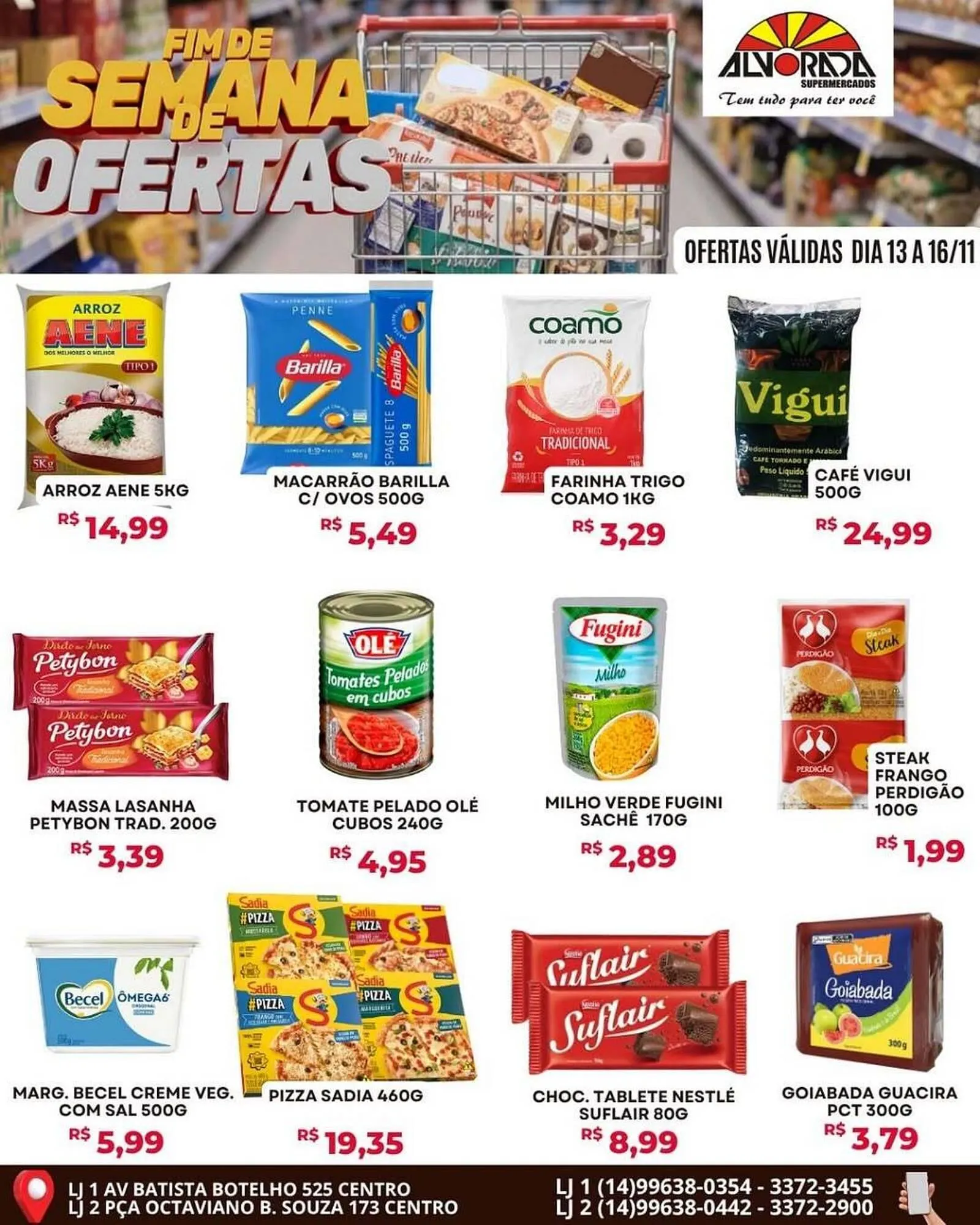 Encarte de Catálogo Alvorada Supermercados 13 de novembro até 16 de novembro 2025 - Pagina 1