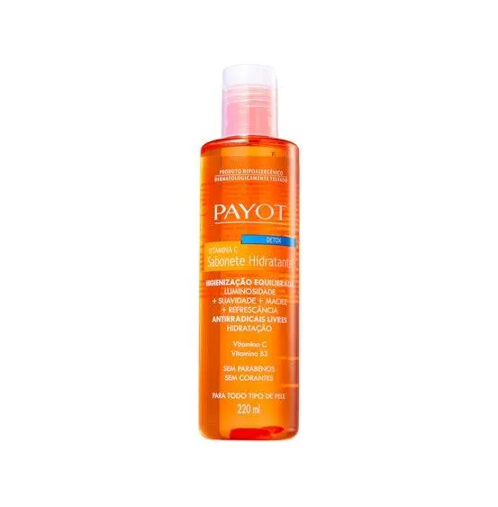 Sabonete Líquido Facial Payot Detox Vitamina C 220ml