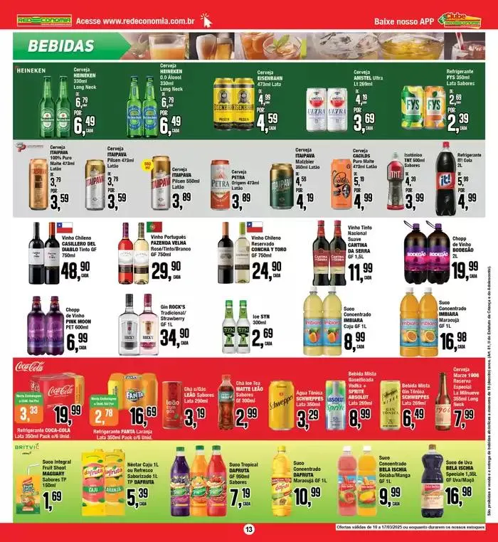 Encarte de Ofertas Rede Economia 10 de março até 17 de março 2025 - Pagina 8