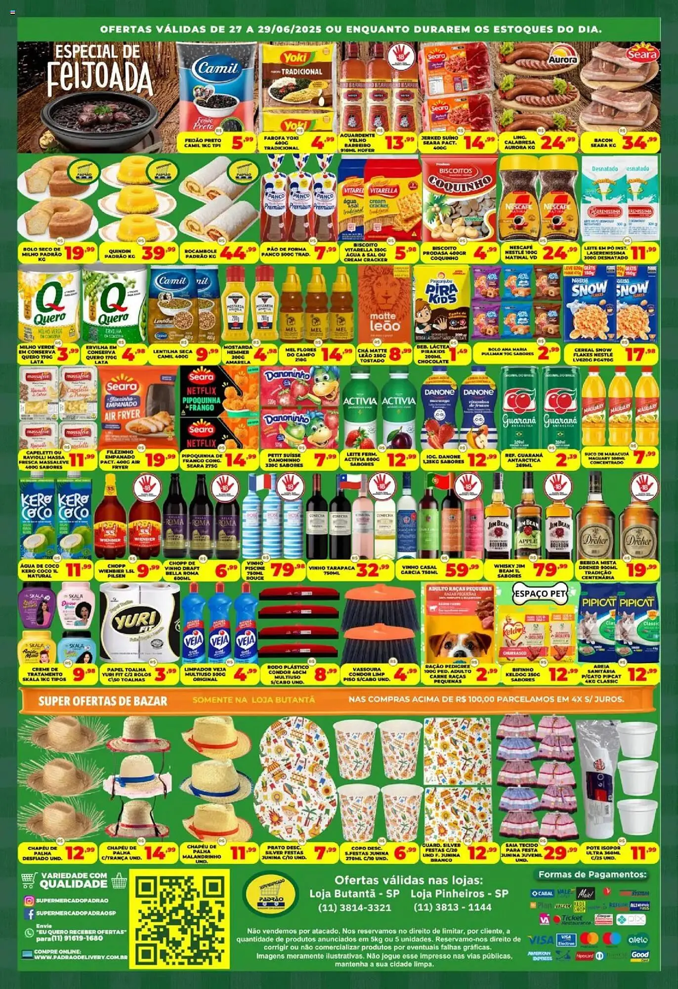 Encarte de Catálogo Supermercado Padrão 26 de junho até 30 de junho 2025 - Pagina 1