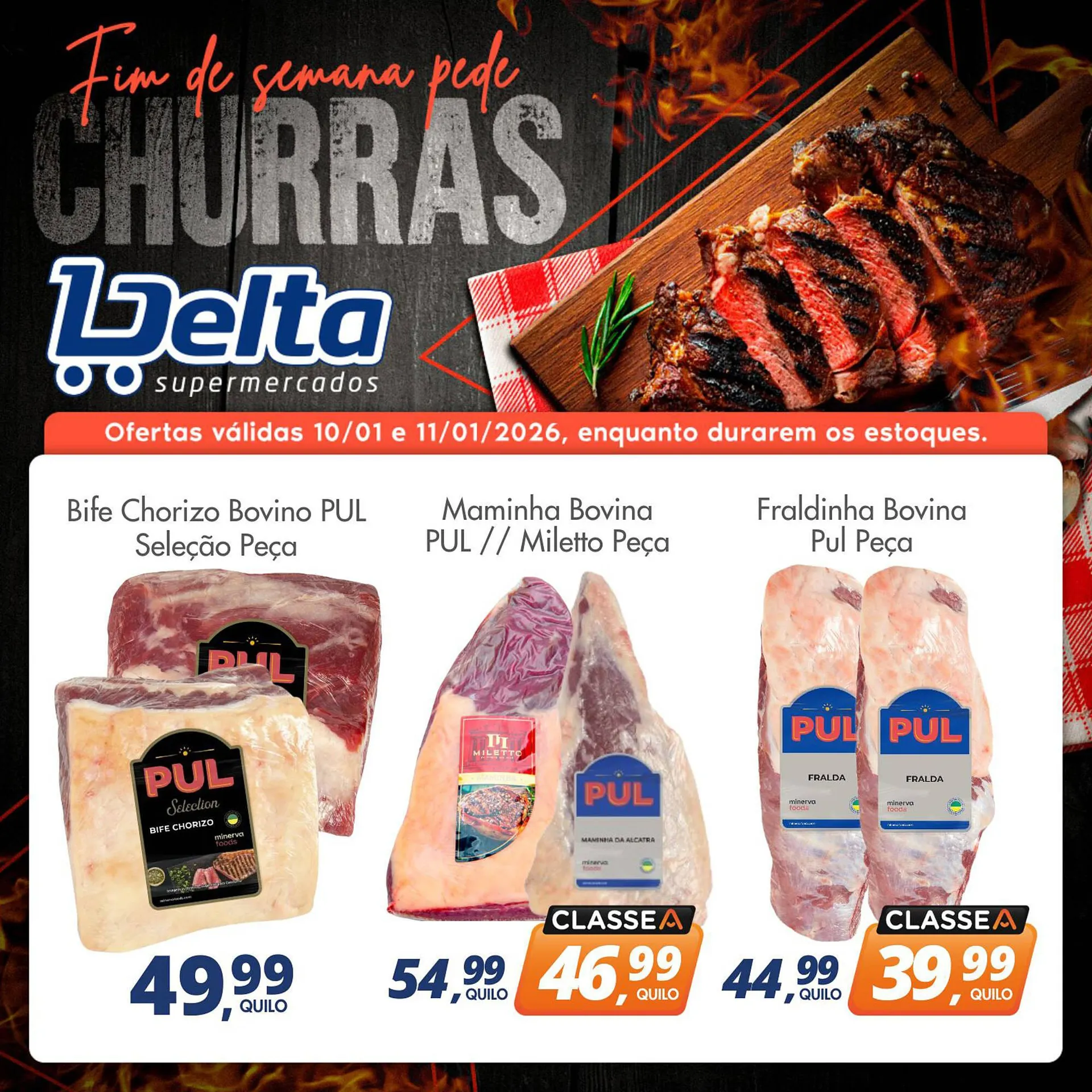 Encarte de Catálogo Delta Supermercados 10 de janeiro até 11 de janeiro 2026 - Pagina 1