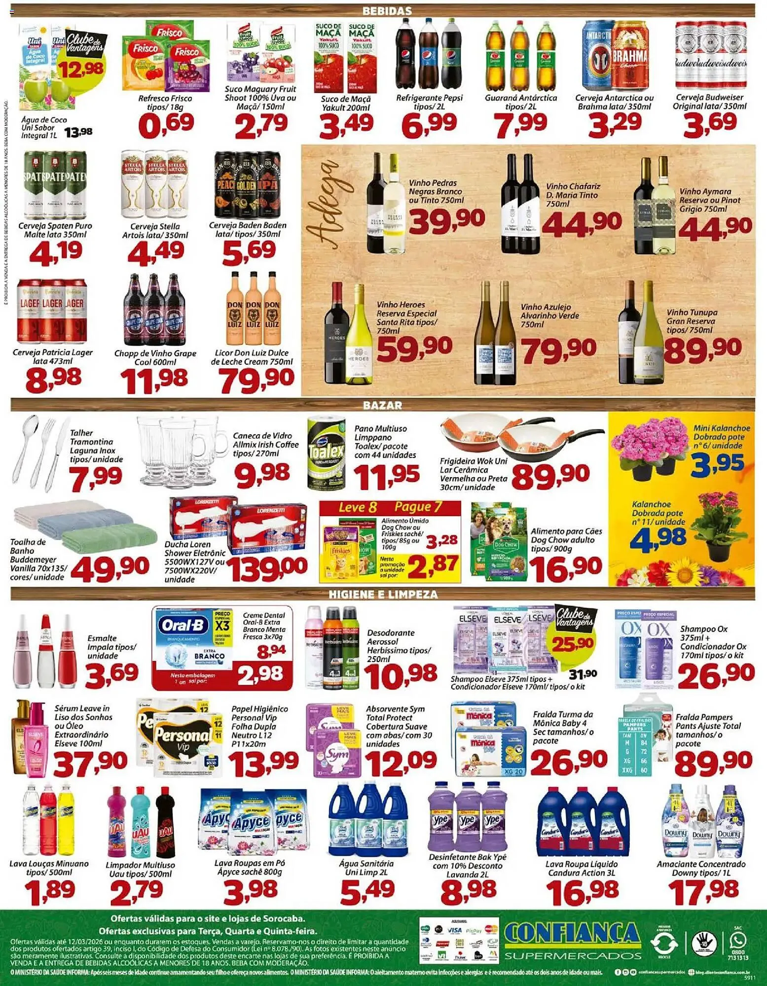 Encarte de Catálogo Confiança Supermercados 10 de março até 13 de março 2026 - Pagina 4