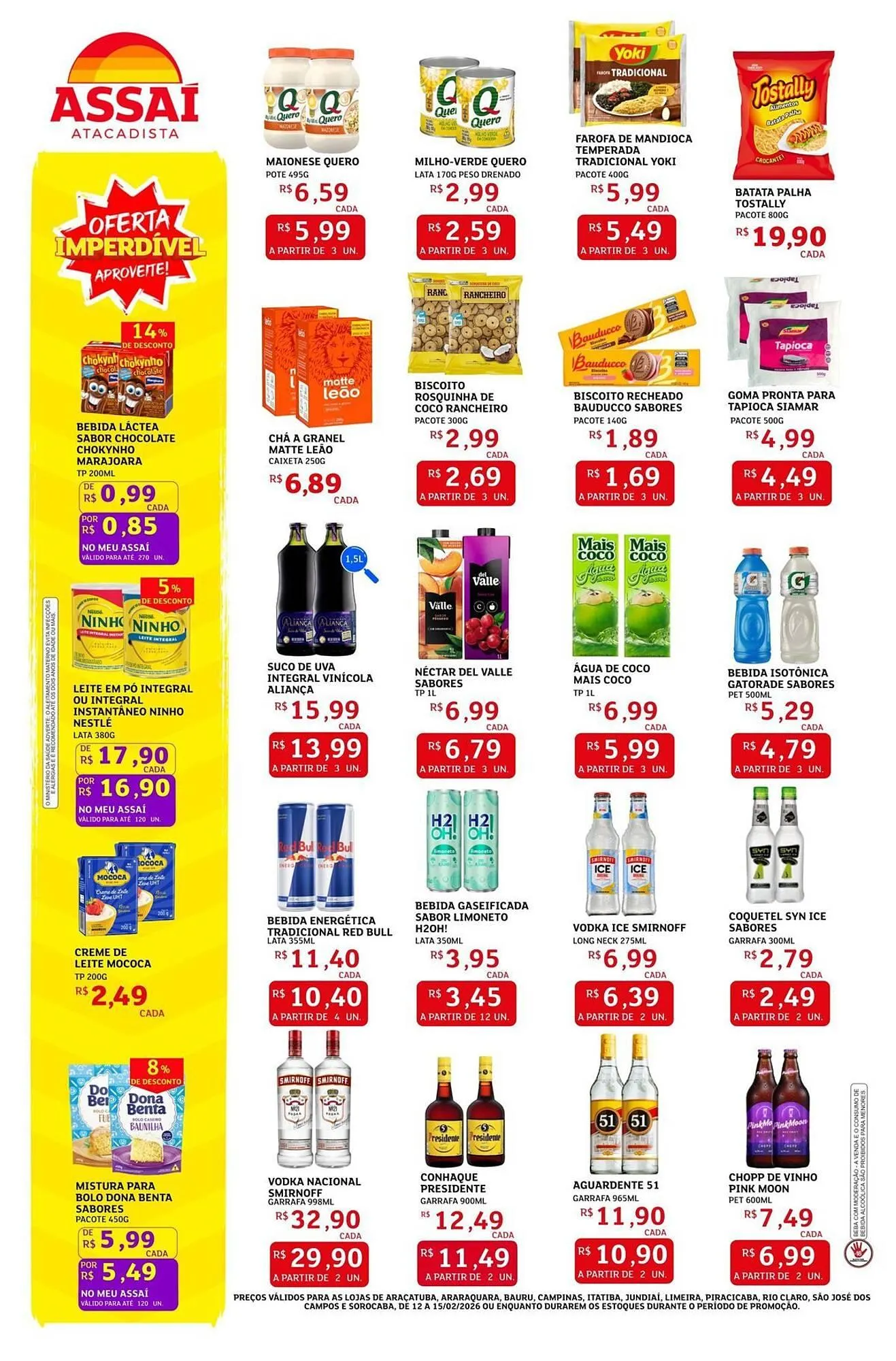 Encarte de Encarte Assaí Atacadista 13 de fevereiro até 15 de fevereiro 2026 - Pagina 3