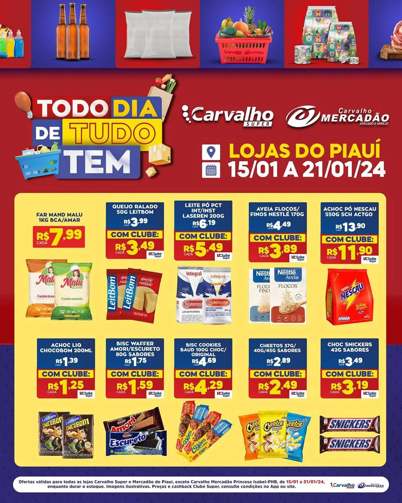 Encarte de Catálogo Carvalho Supermercado 15 de janeiro até 21 de janeiro 2024 - Pagina 4