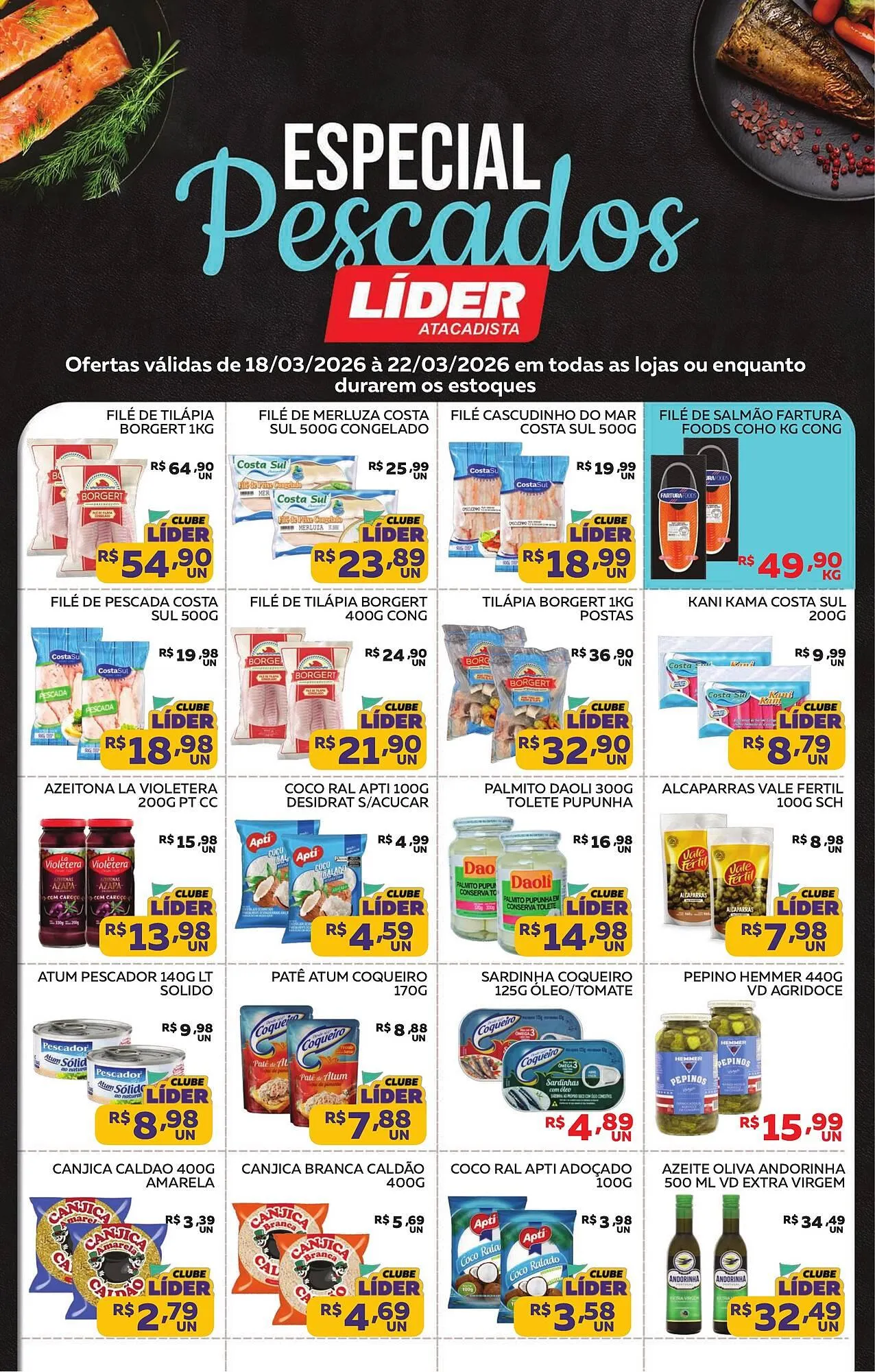 Encarte de Encarte Lider Atacadista 18 de março até 22 de março 2026 - Pagina 1