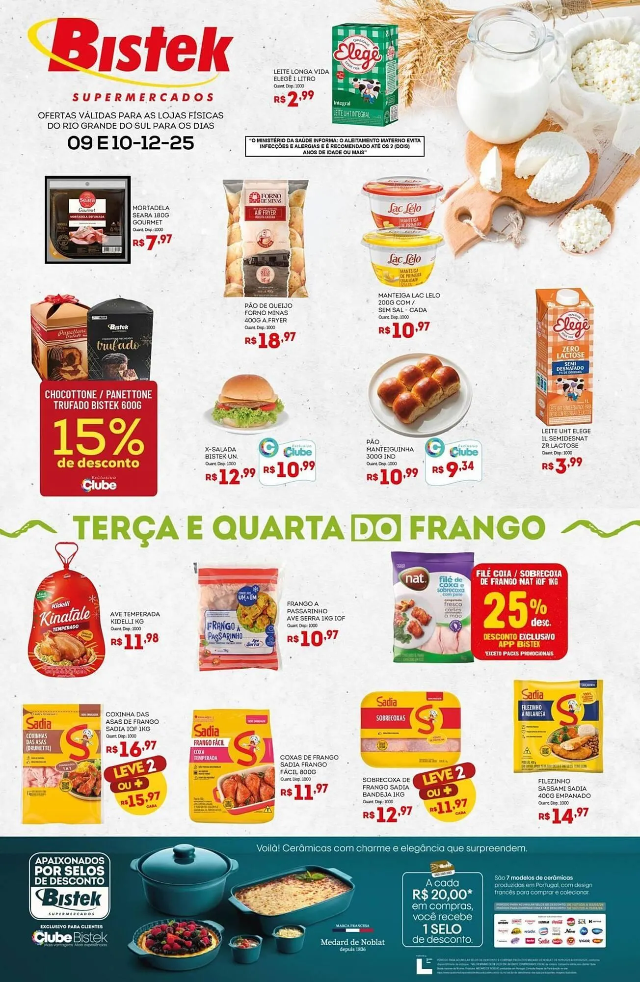 Encarte de Encarte Bistek Supermercados 9 de dezembro até 10 de dezembro 2025 - Pagina 1