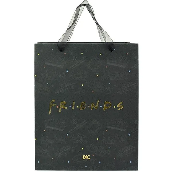 Sacola para presente G, Friends, com alça de seda, 4869, DAC - PT 1 UN