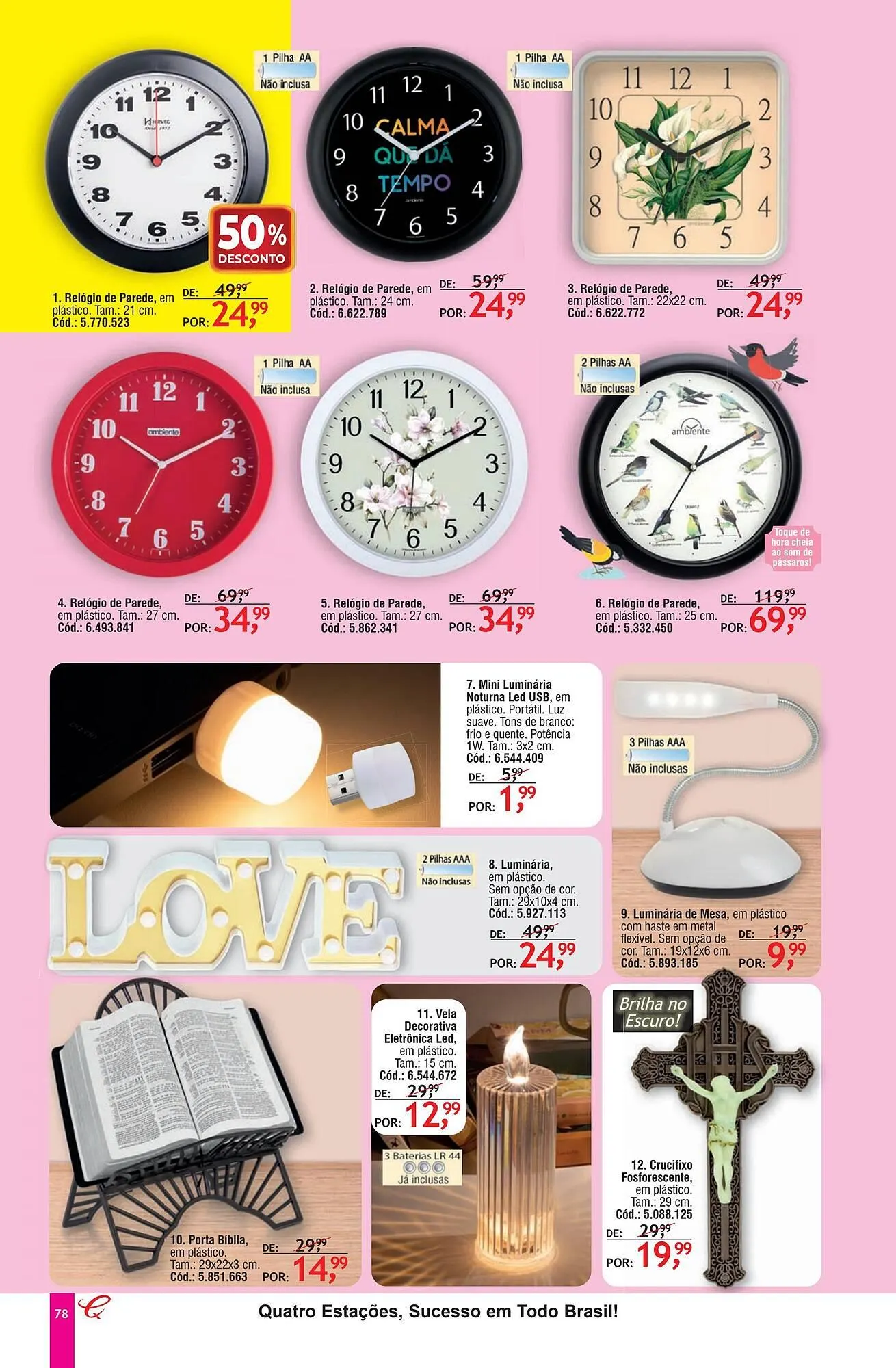 Encarte de Revista Quatro Estações 30 de março até 7 de julho 2026 - Pagina 74