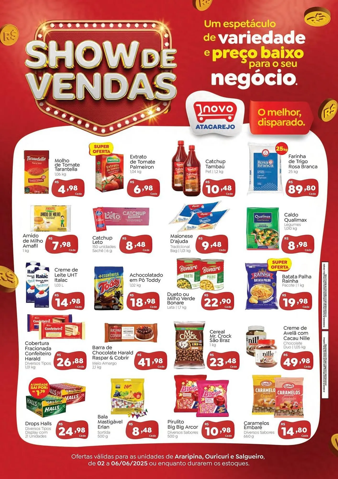 Encarte de Catálogo Novo Atacarejo 2 de junho até 6 de junho 2025 - Pagina 1