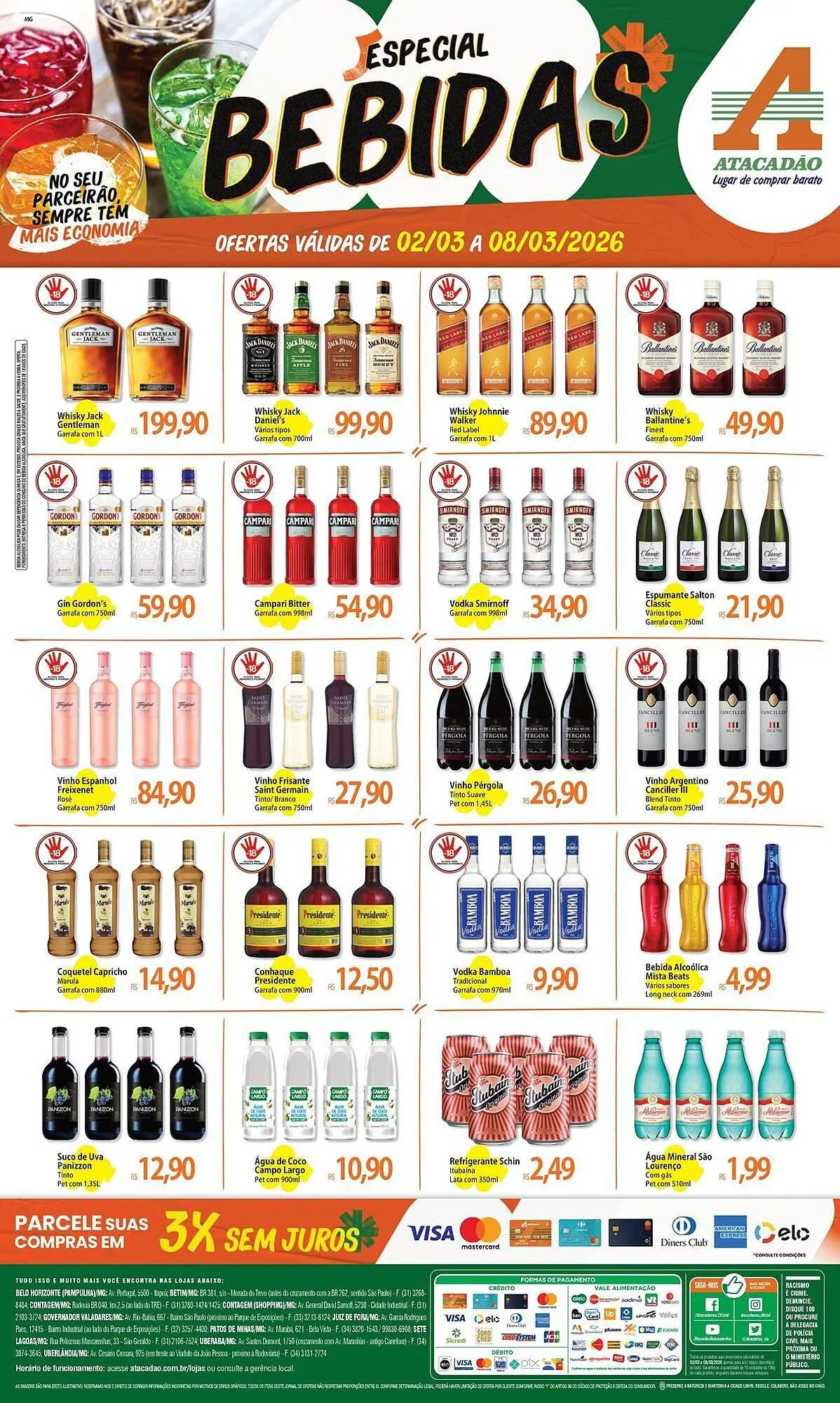 Encarte de Folheto Atacadão 3 de março até 8 de março 2026 - Pagina 1