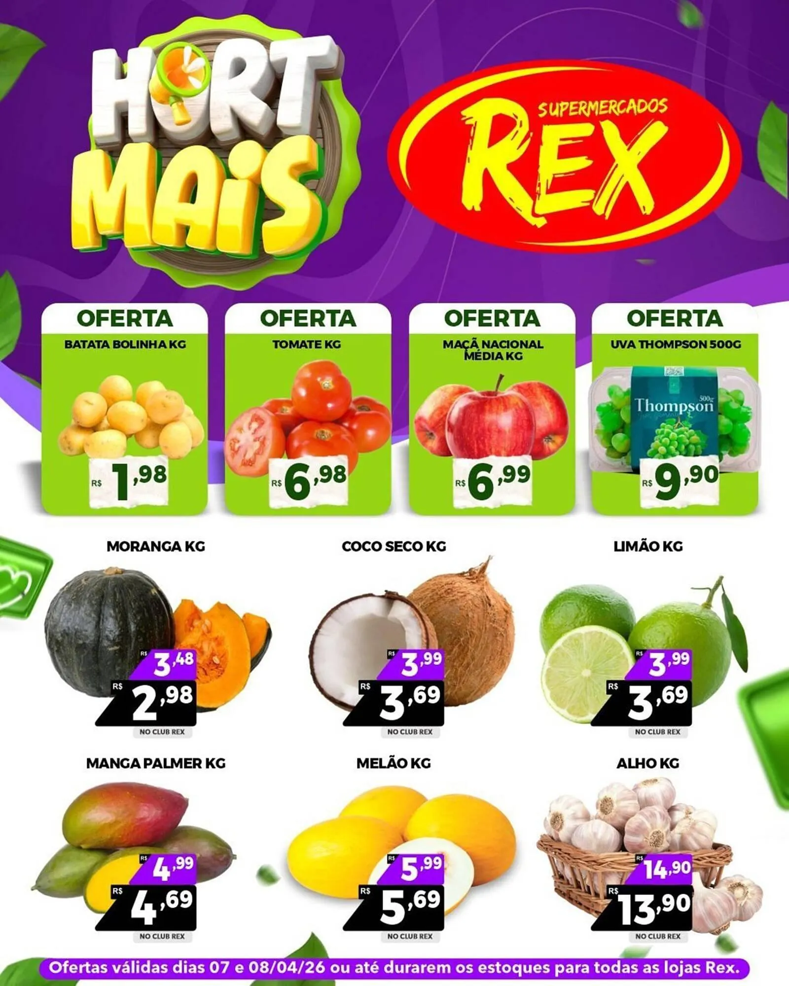 Encarte de Catálogo Supermercados Rex 7 de abril até 8 de abril 2026 - Pagina 1