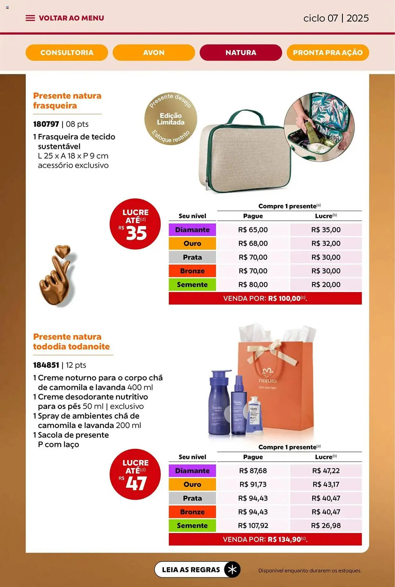 Encarte de Catálogo Avon 3 de abril até 1 de maio 2025 - Pagina 69