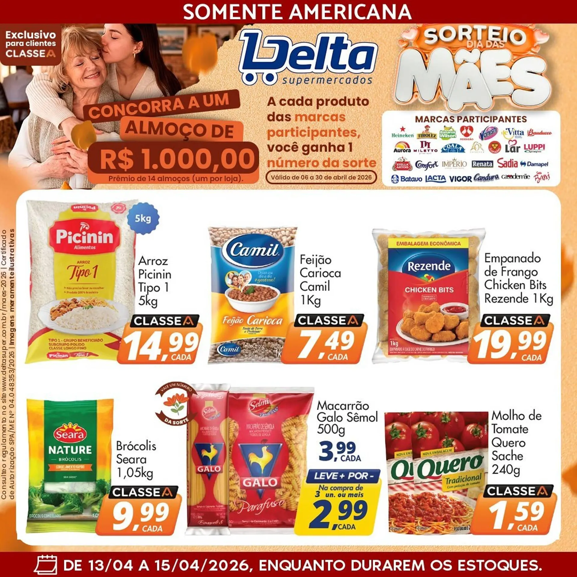 Encarte de Catálogo Delta Supermercados 13 de abril até 15 de abril 2026 - Pagina 4