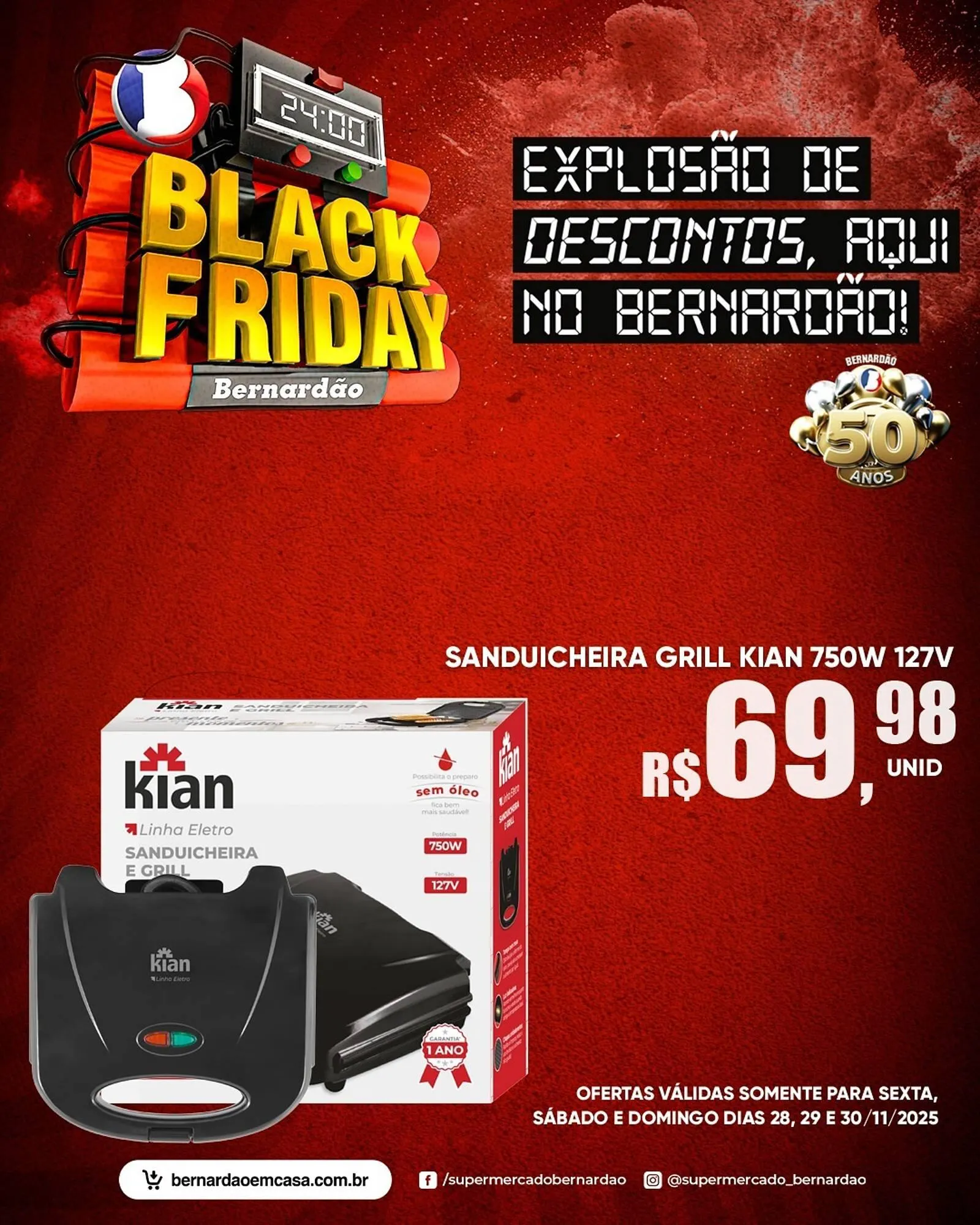 Encarte de Catálogo Supermercado Bernardão 28 de novembro até 30 de novembro 2025 - Pagina 2