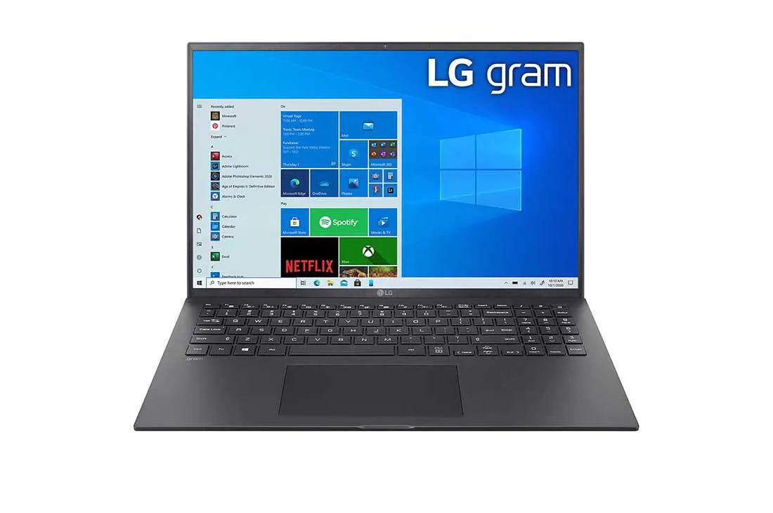 LG gram 16'' Windows 11 Home, Intel® Core™ i7 11ª geração, plataforma Intel® Evo™, 1.190g