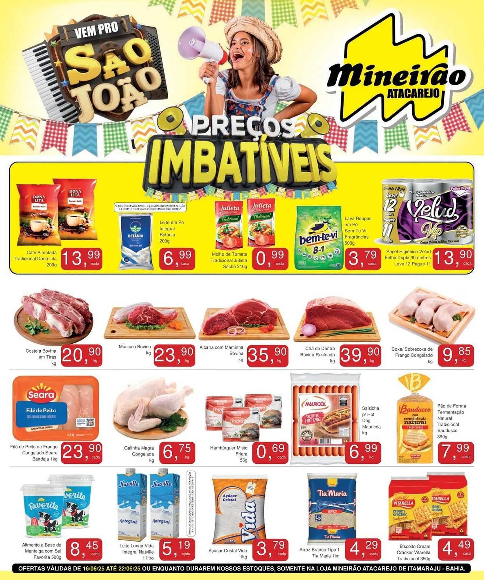 Encarte de Catálogo Mineirão Atacarejo 17 de junho até 22 de junho 2025 - Pagina 1