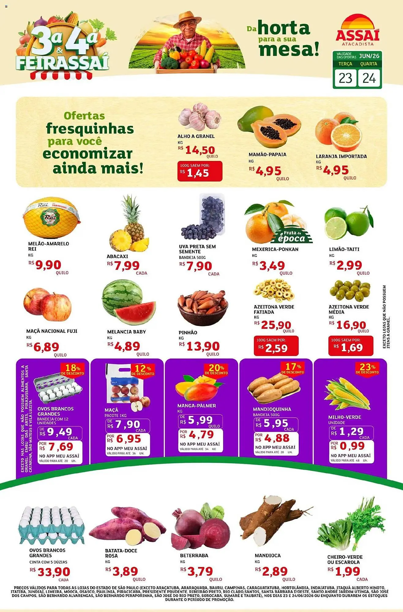 Encarte de Encarte Assaí Atacadista 23 de junho até 24 de junho 2026 - Pagina 1