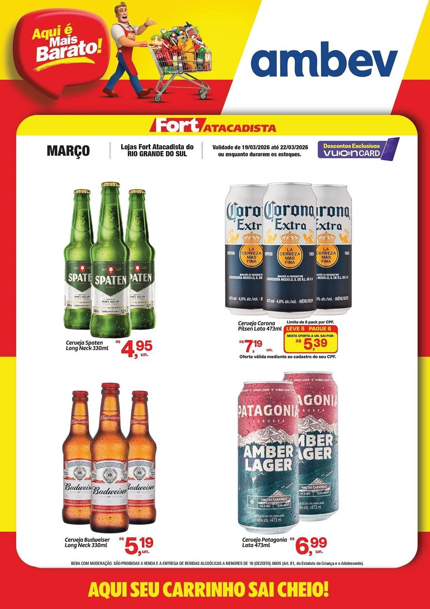Encarte de Tabloide Fort Atacadista 19 de março até 22 de março 2026 - Pagina 1