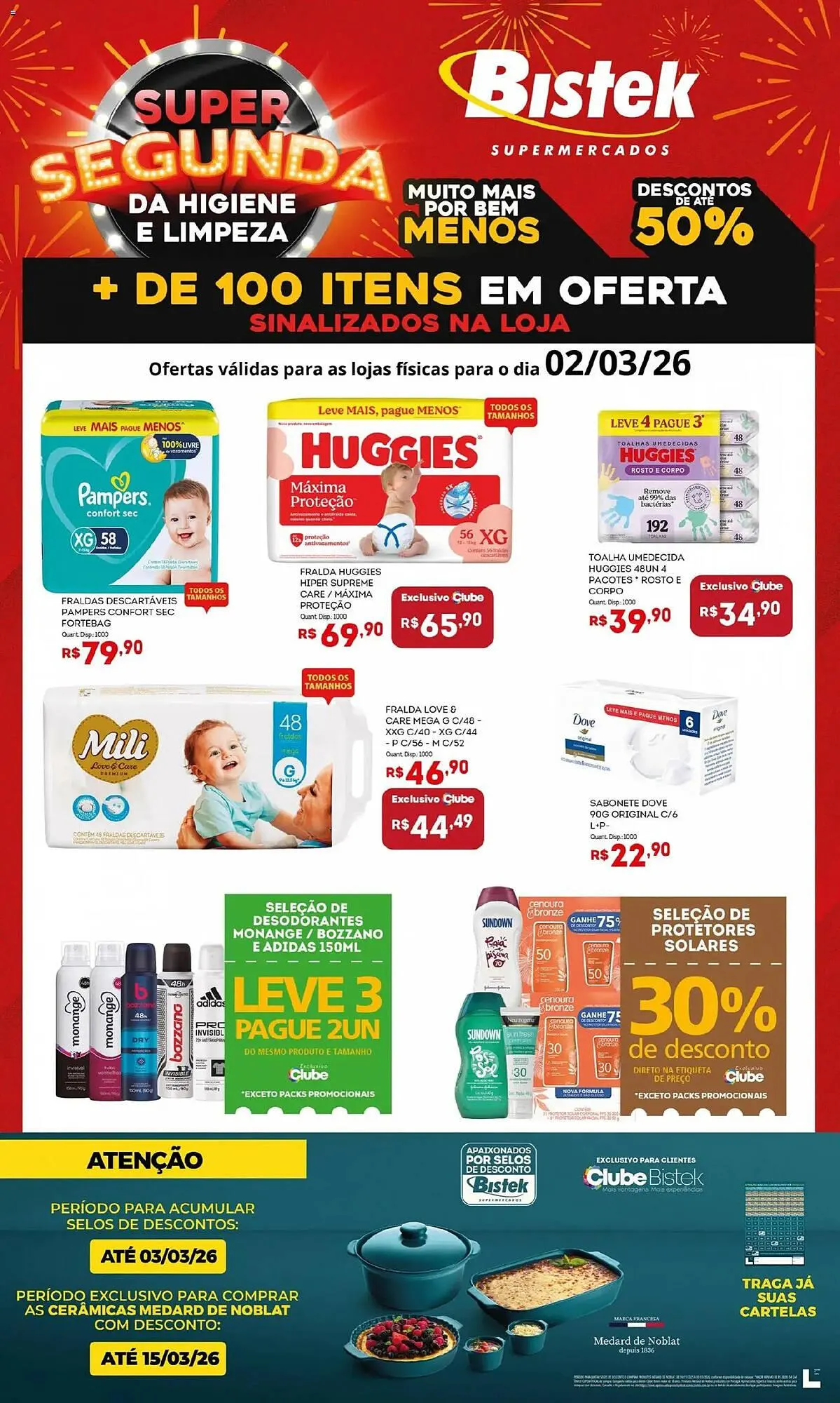 Encarte de Encarte Bistek Supermercados 2 de março até 3 de março 2026 - Pagina 1